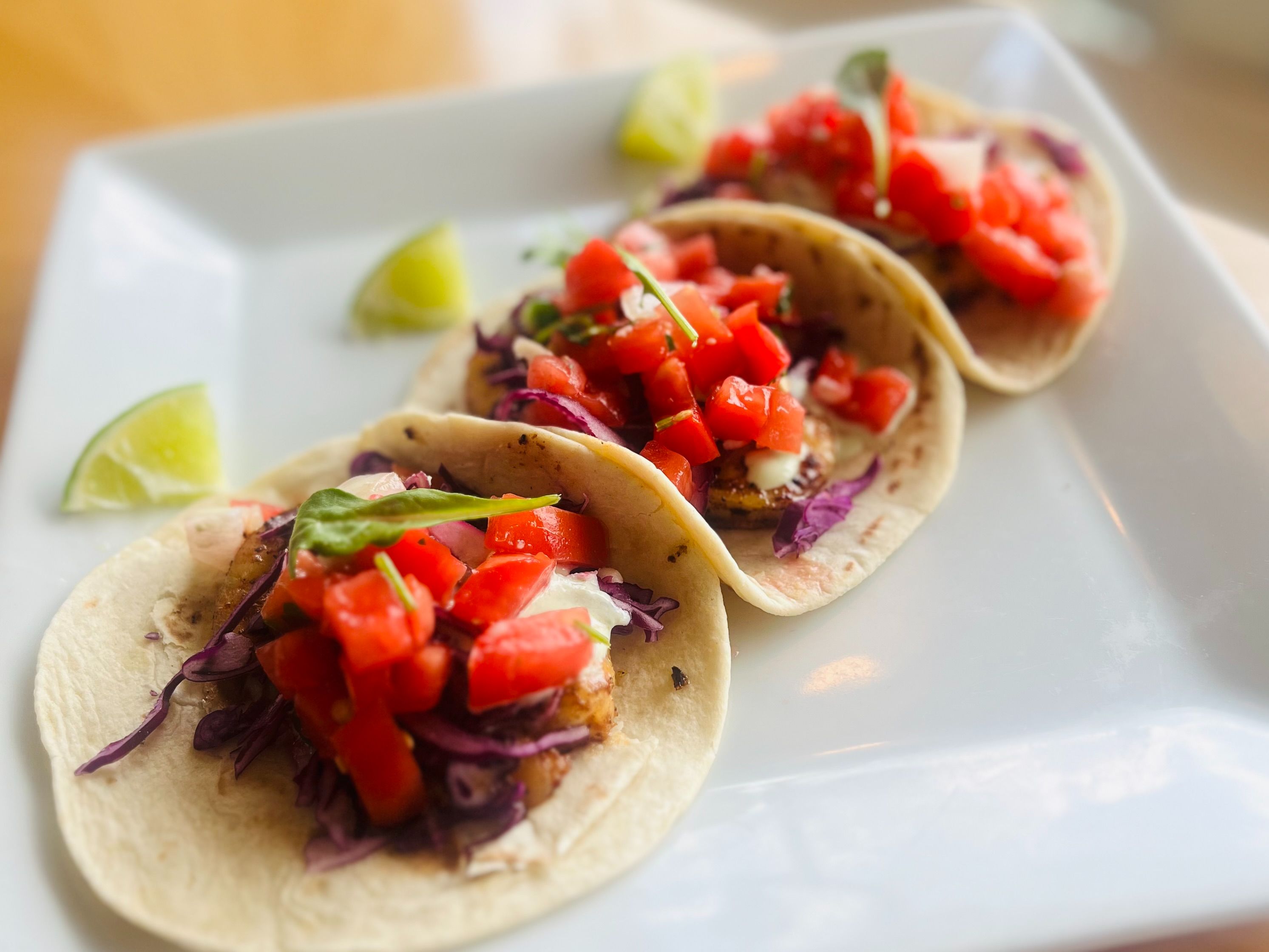 Street Spicy Shrimp Taco.