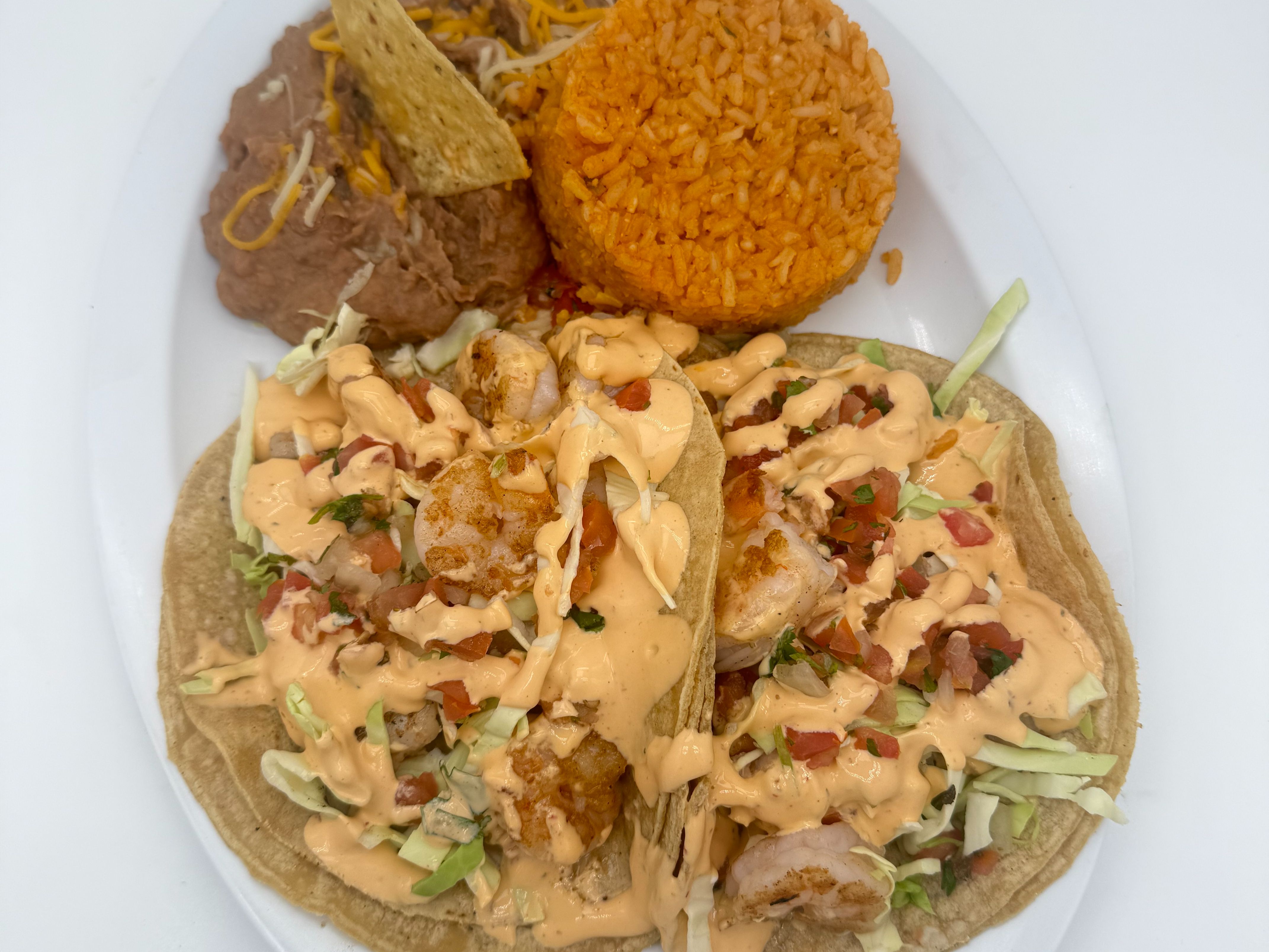 Combo#16 2Shrimp Tacos