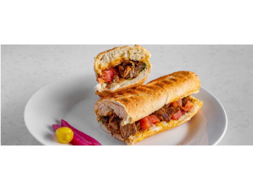 Tri-Tip Shawarma Baguette.