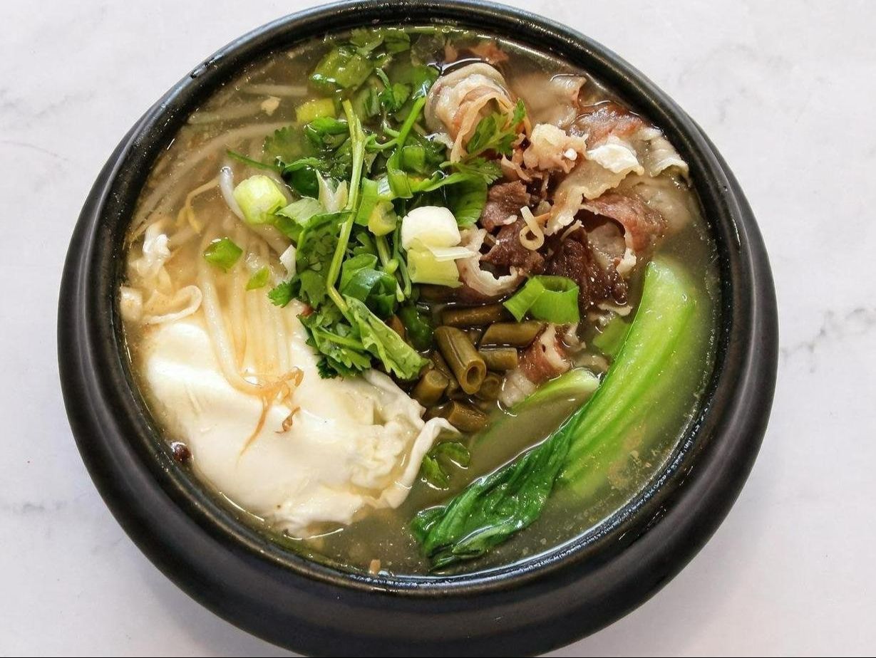 Sliced Beef Noodle Soup.