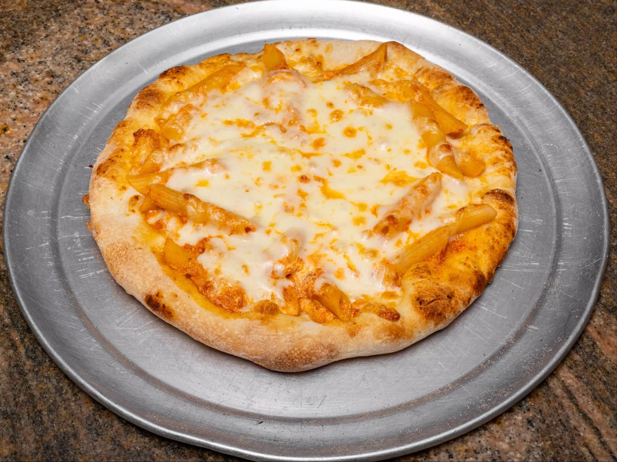 Baked Ziti Pizza.