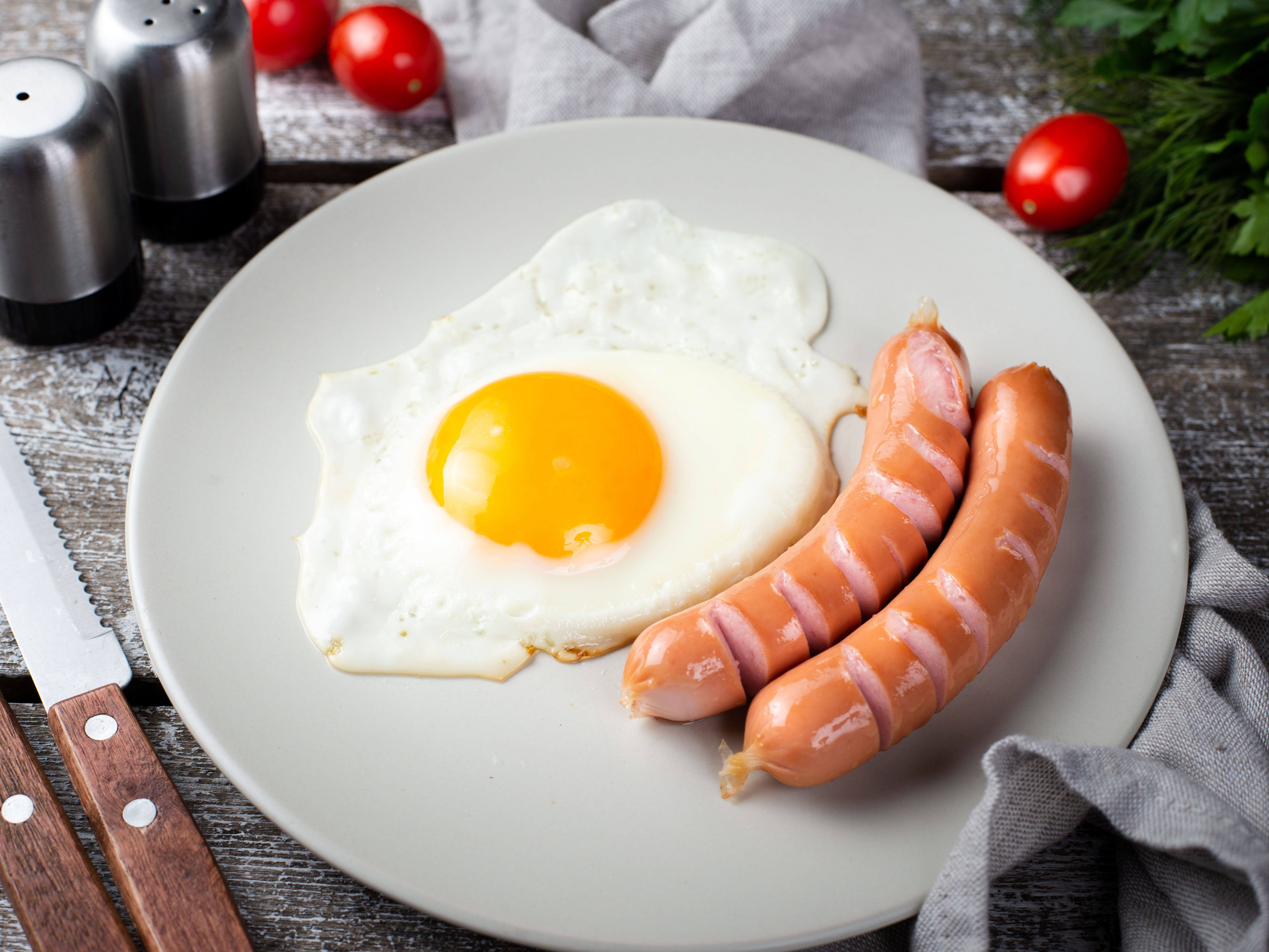 Two eggs cooked your way plus your choice of 2 Bacon or 2 Sausage served with homestyle country potatoes and choice of toast..