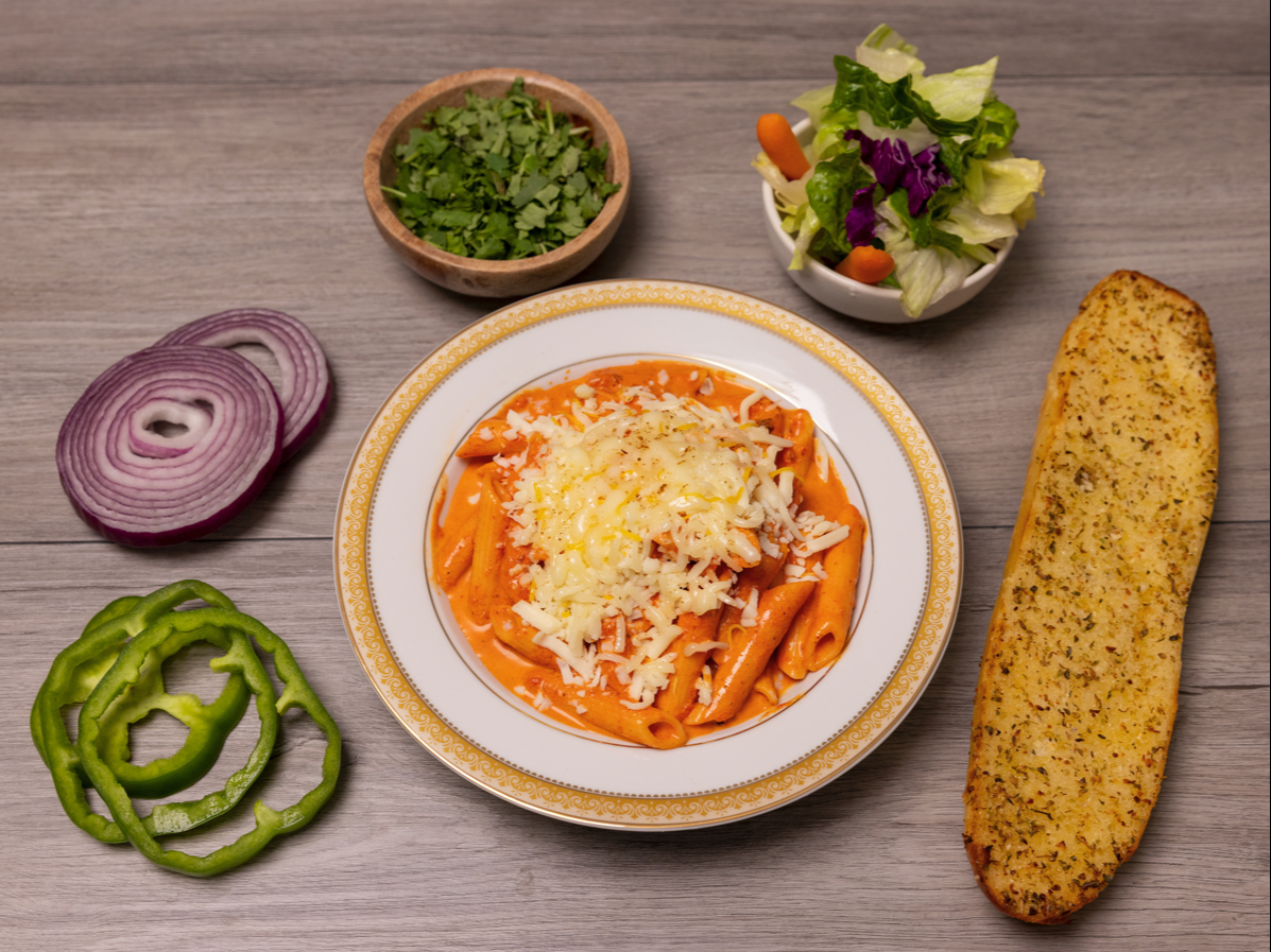 Veggie Butter Curry Penne.
