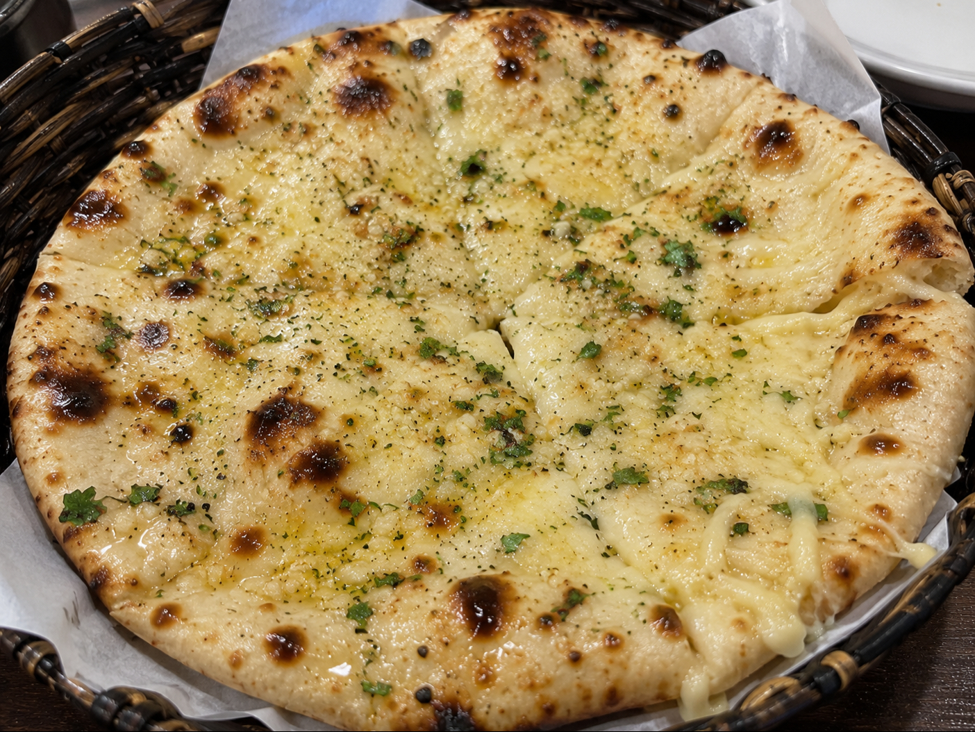 Garlic Cheese Naan.