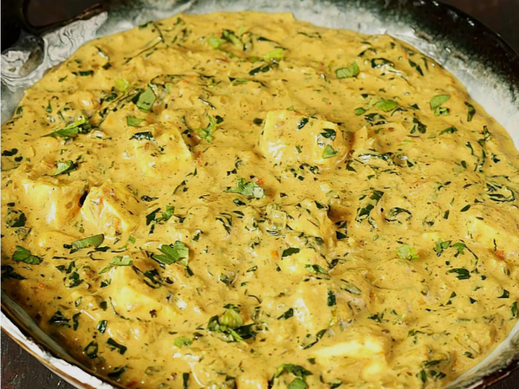 Methi Chaman Paneer.