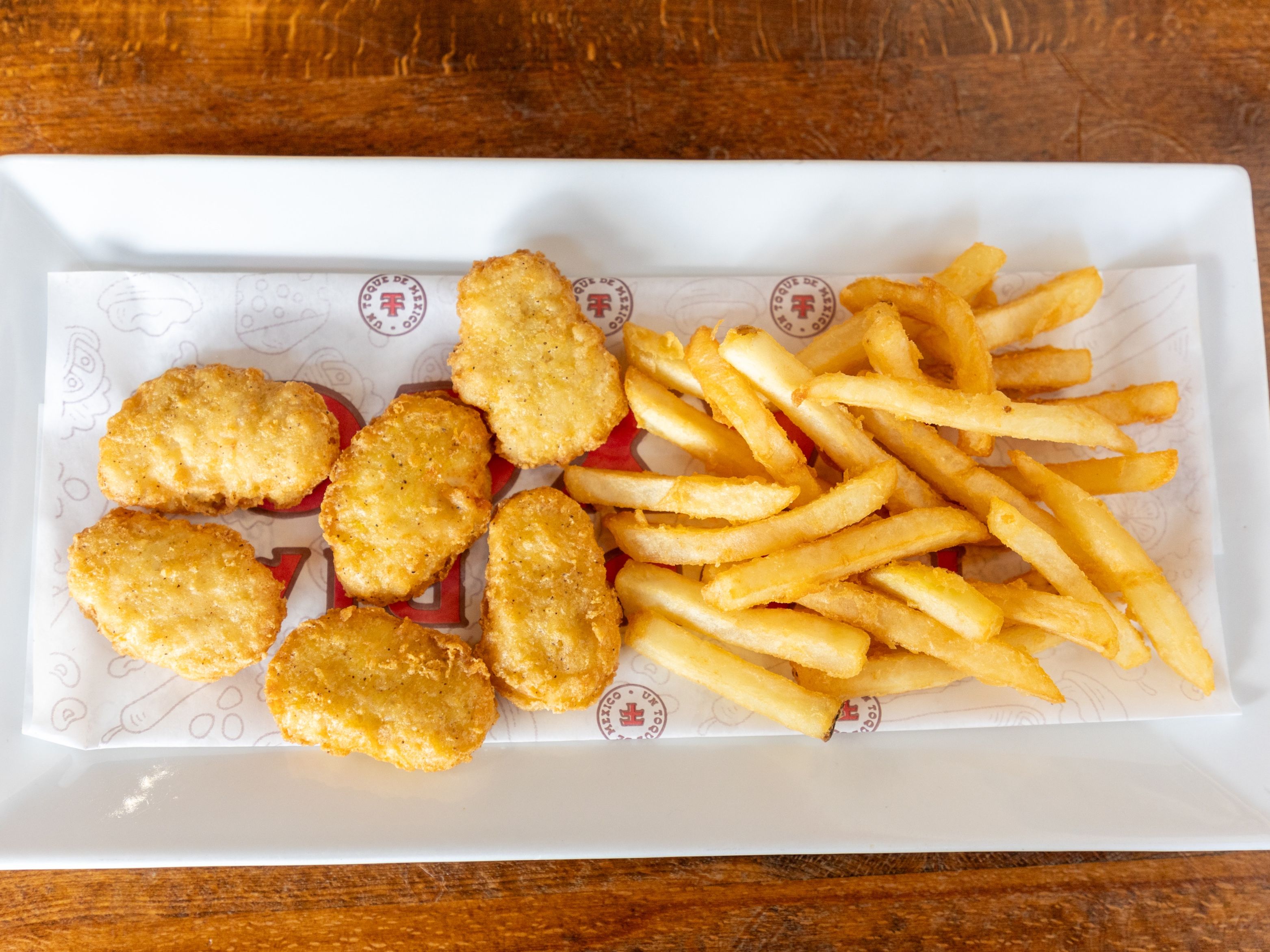 Chicken Nuggets With Fries.