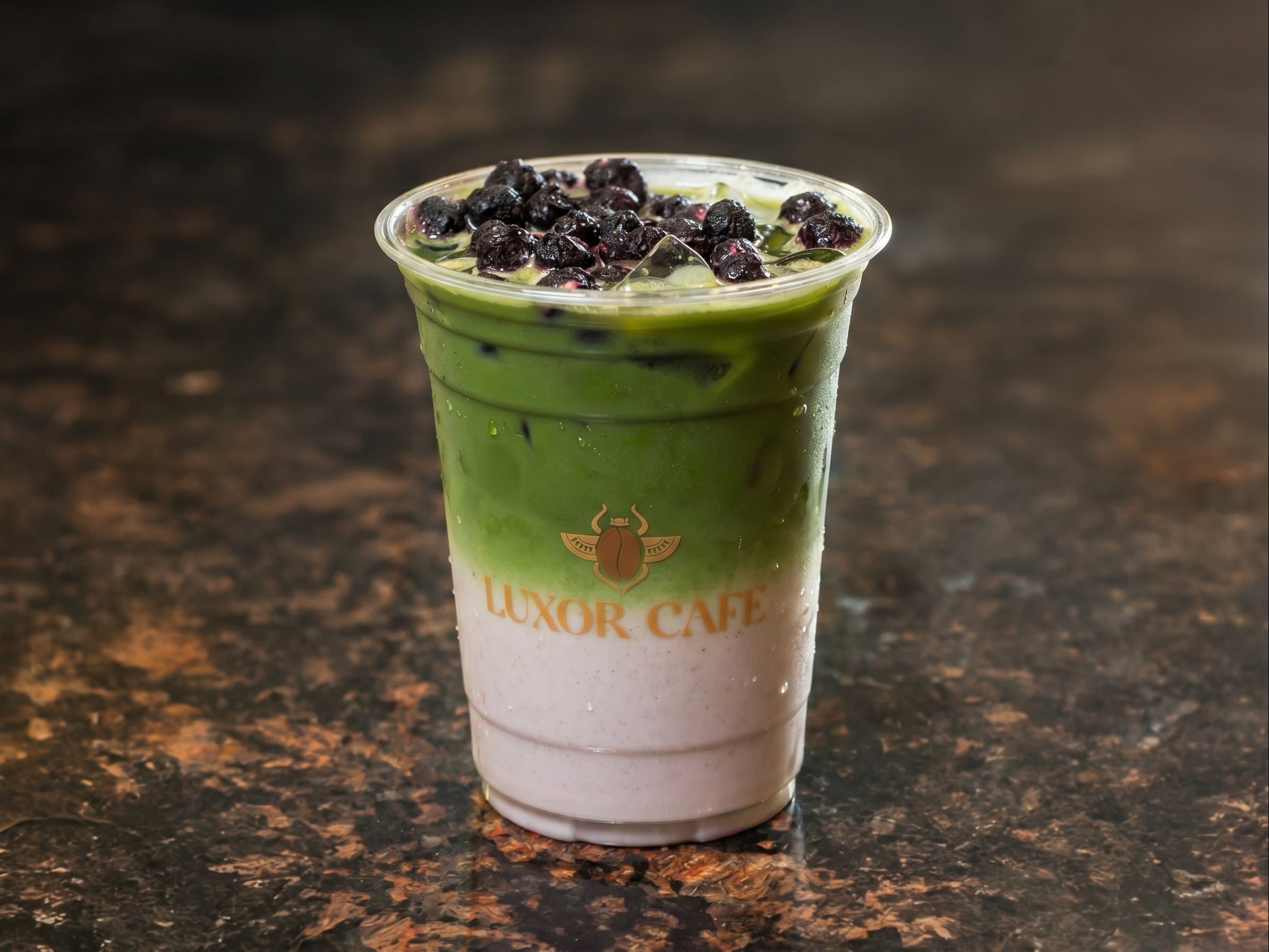 Blueberry Matcha.