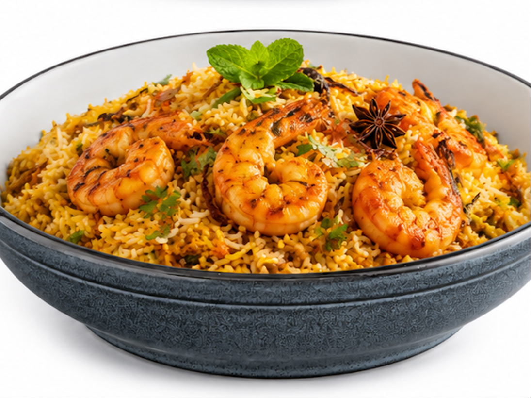 Shrimp Biriyani.