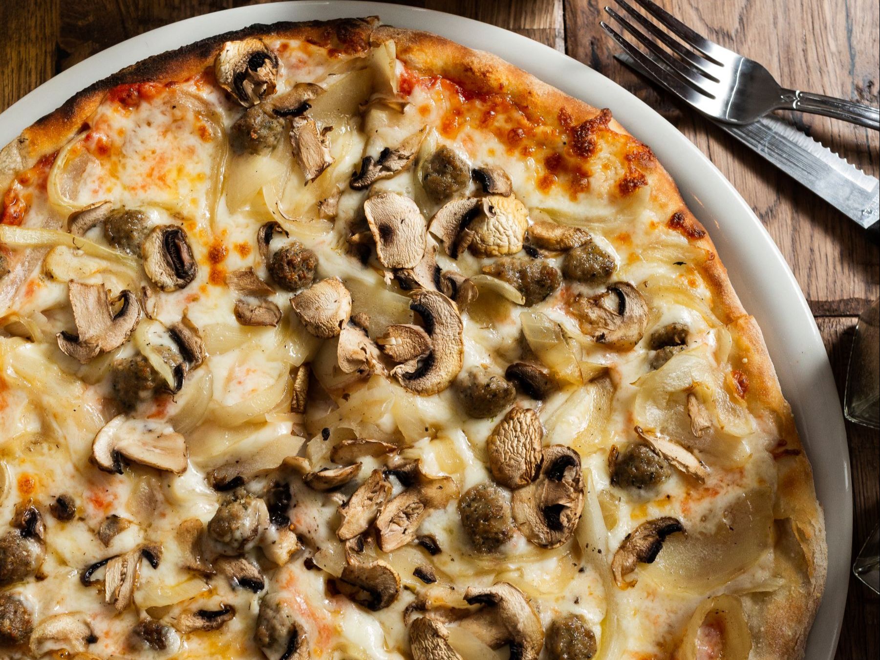 8" Polpetta Pizza.