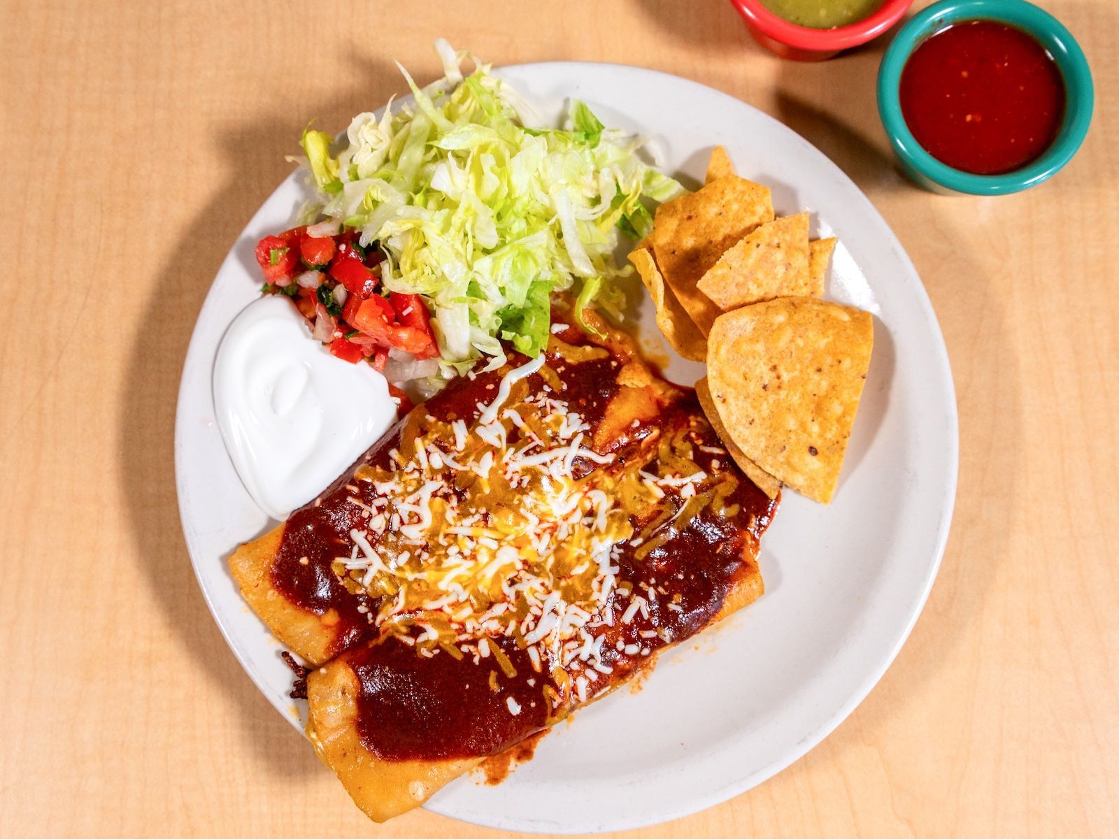 2 Cheese Enchiladas`.