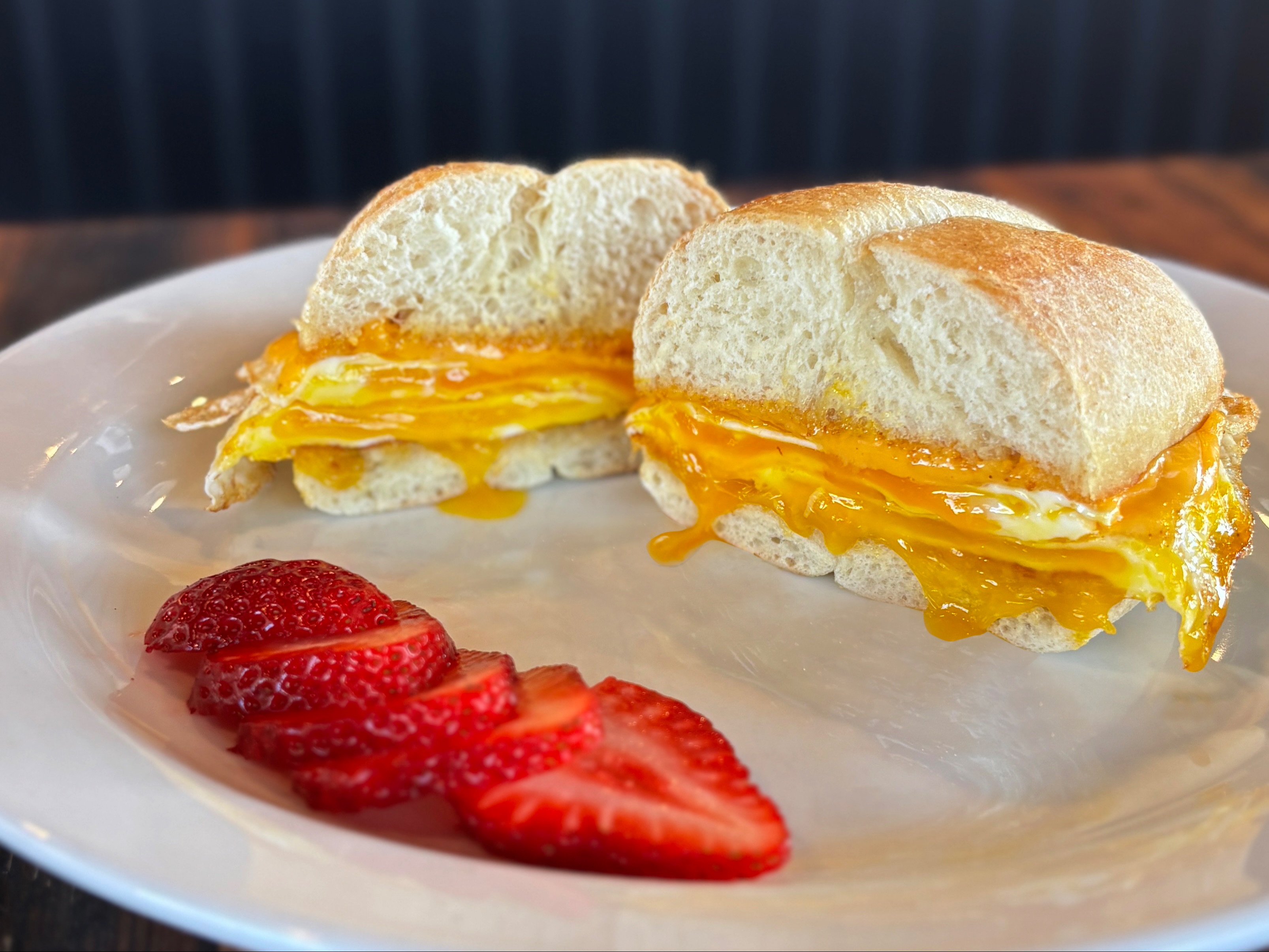 Egg & Cheese Breakfast Sandwich.