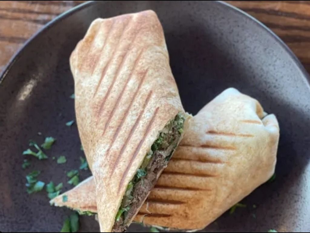 Mix Lamb Shawarma and Two Falafel roll.