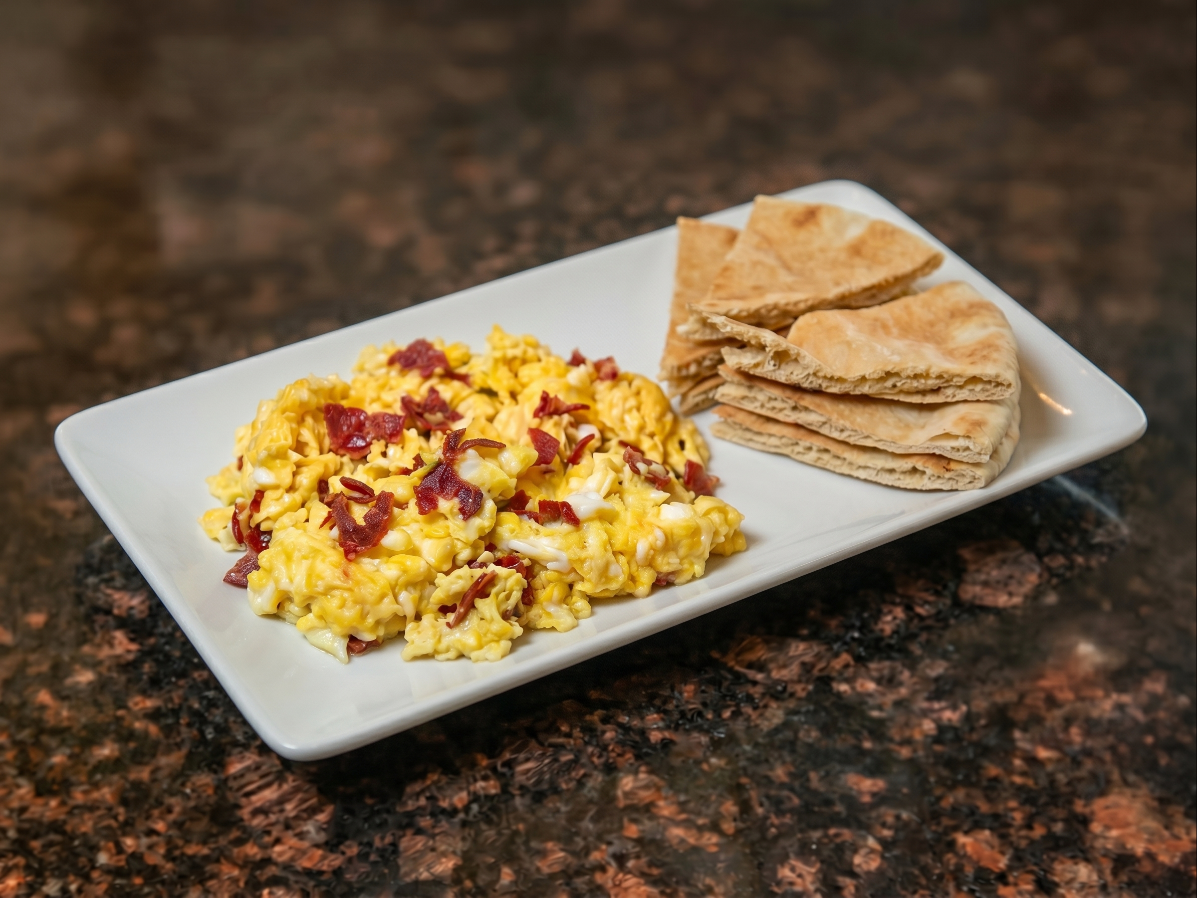 Eggs with Pasterma.