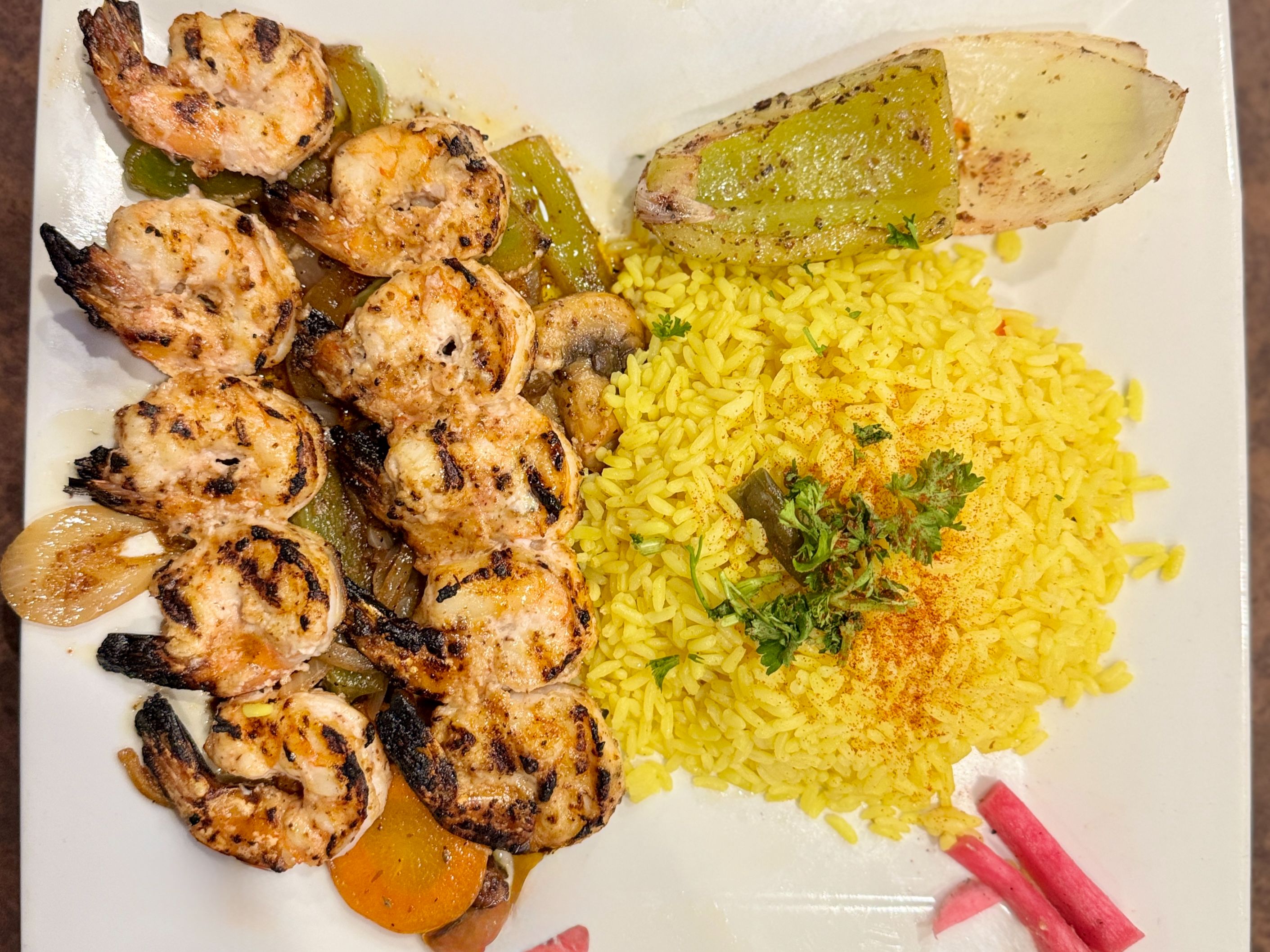 Grilled Shrimp.