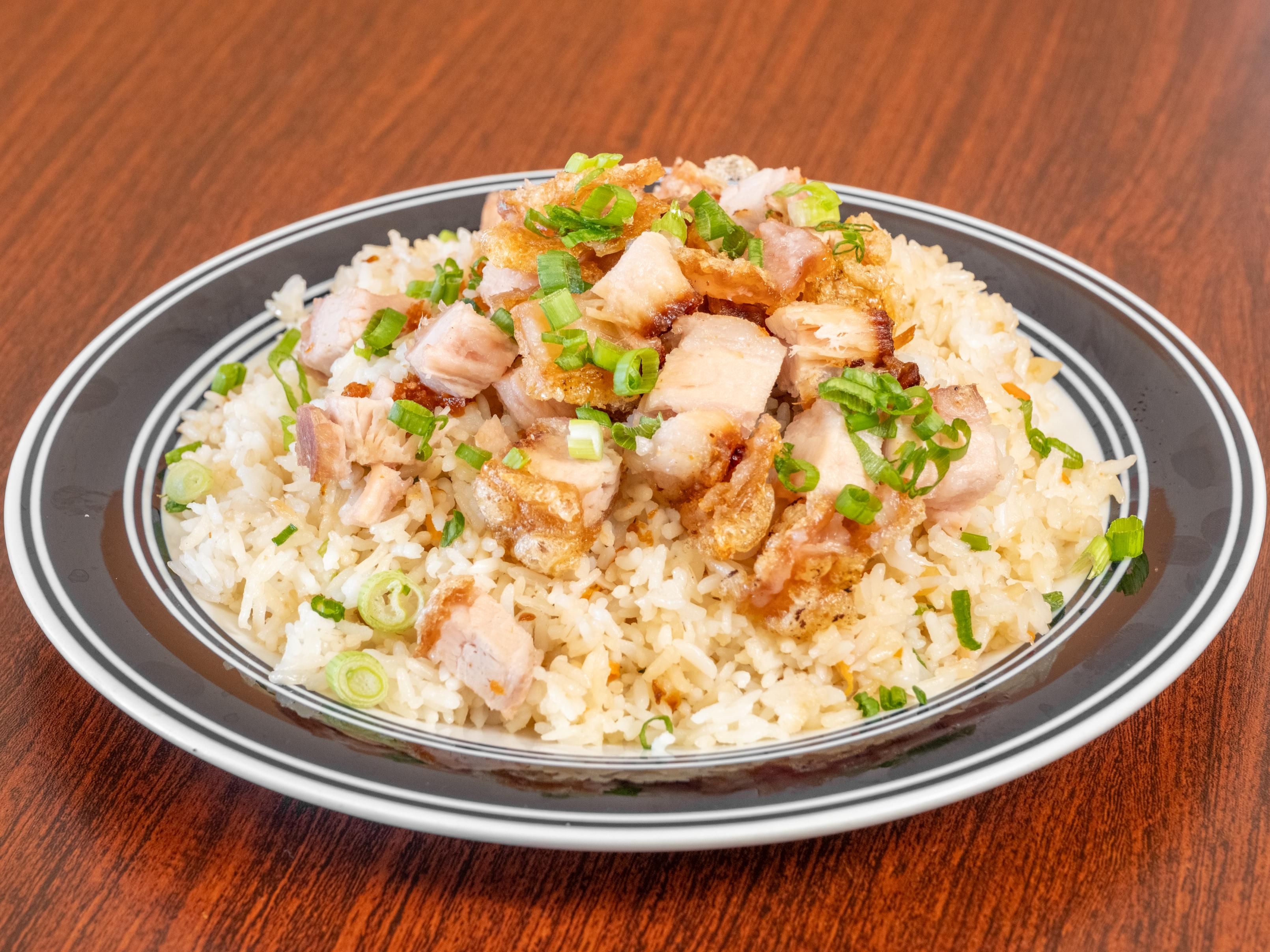 Lechon Kawali Fried Rice.