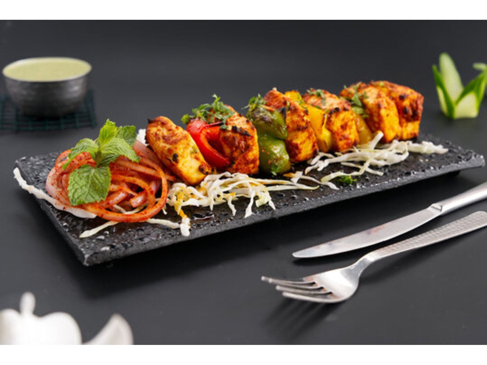Grilled Paneer Tikka.