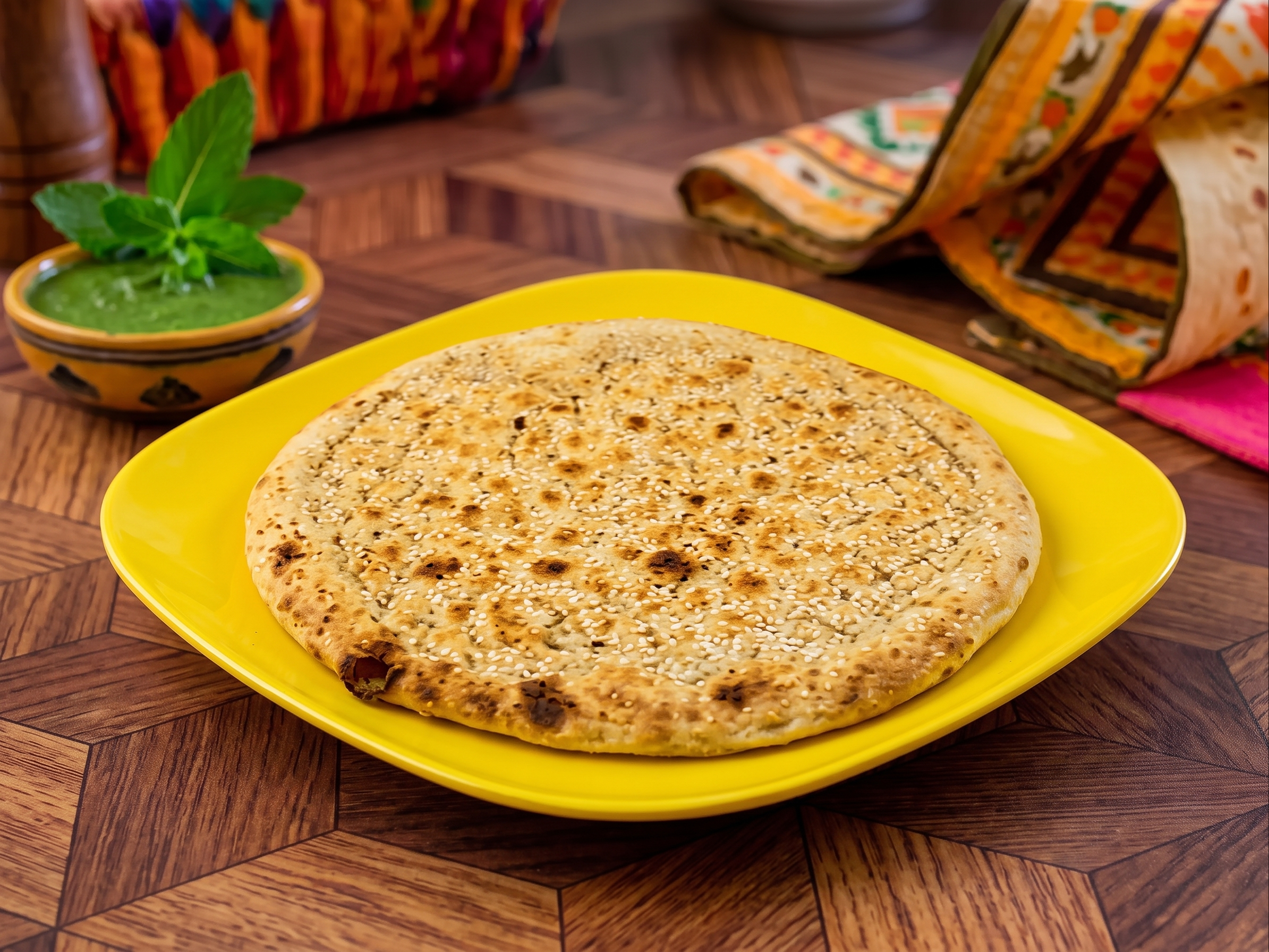 Sesame Naan.