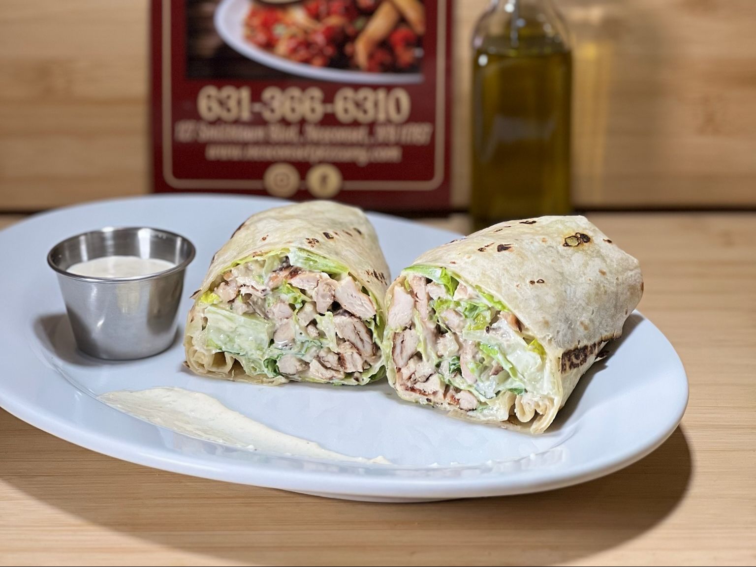 Grilled Chicken Caesar Wrap.