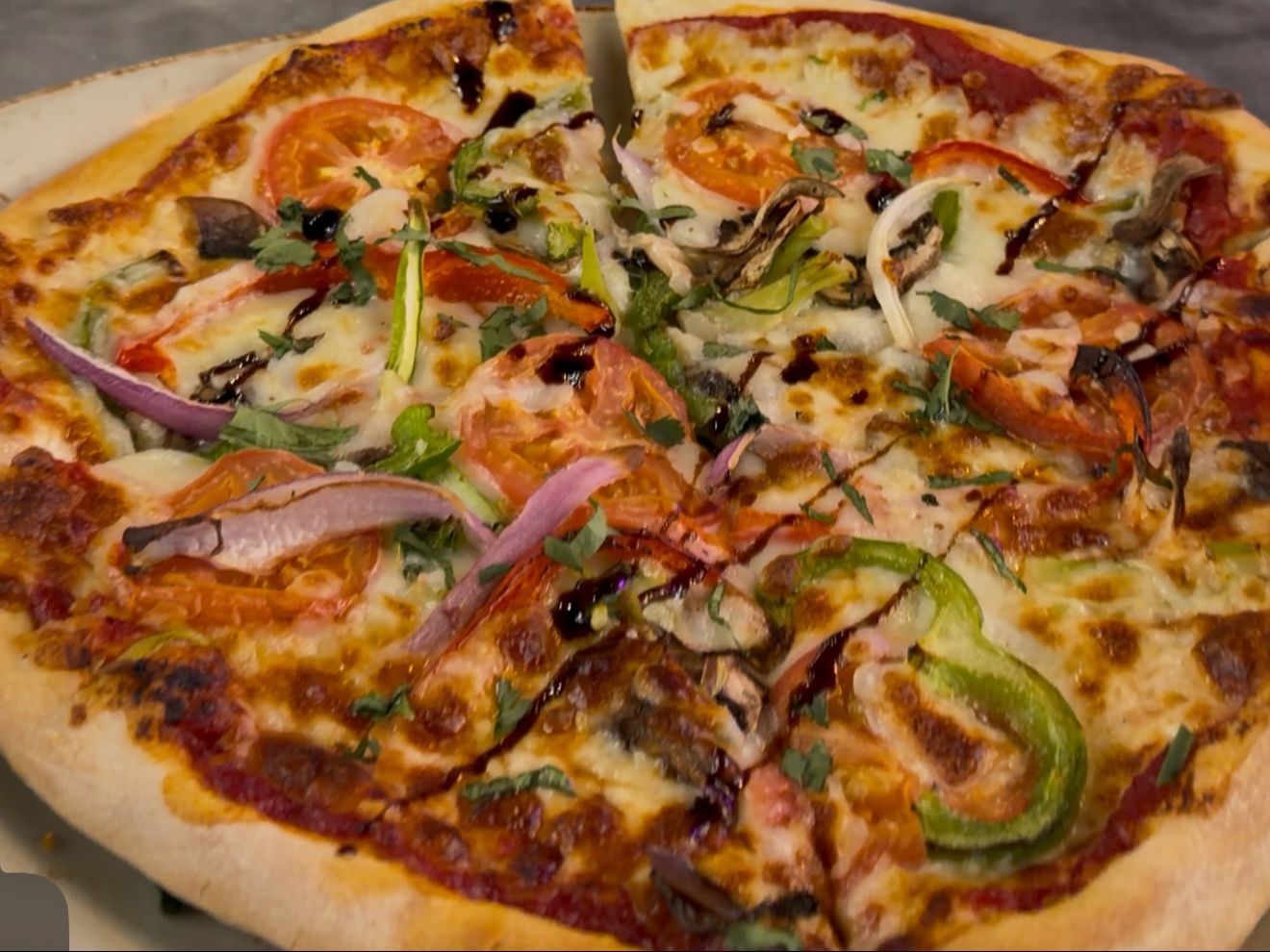 Chicken Tikka Pizza.