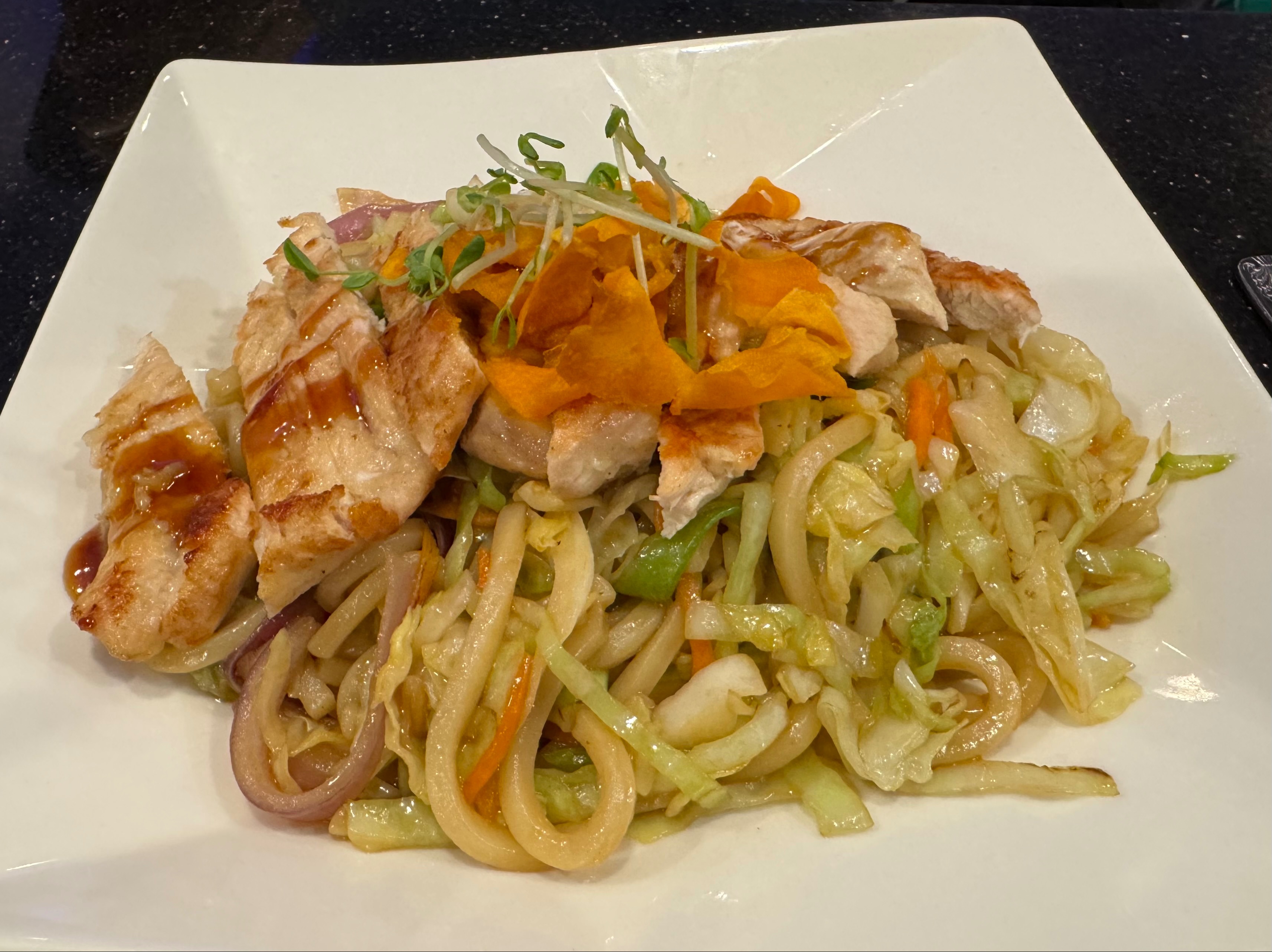 Chicken Udon Noodles.