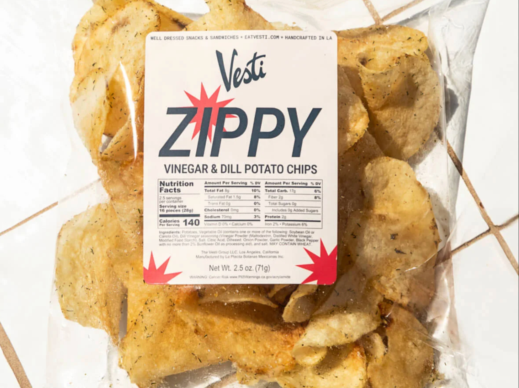 Zippy Dill & Vinegar Chips.