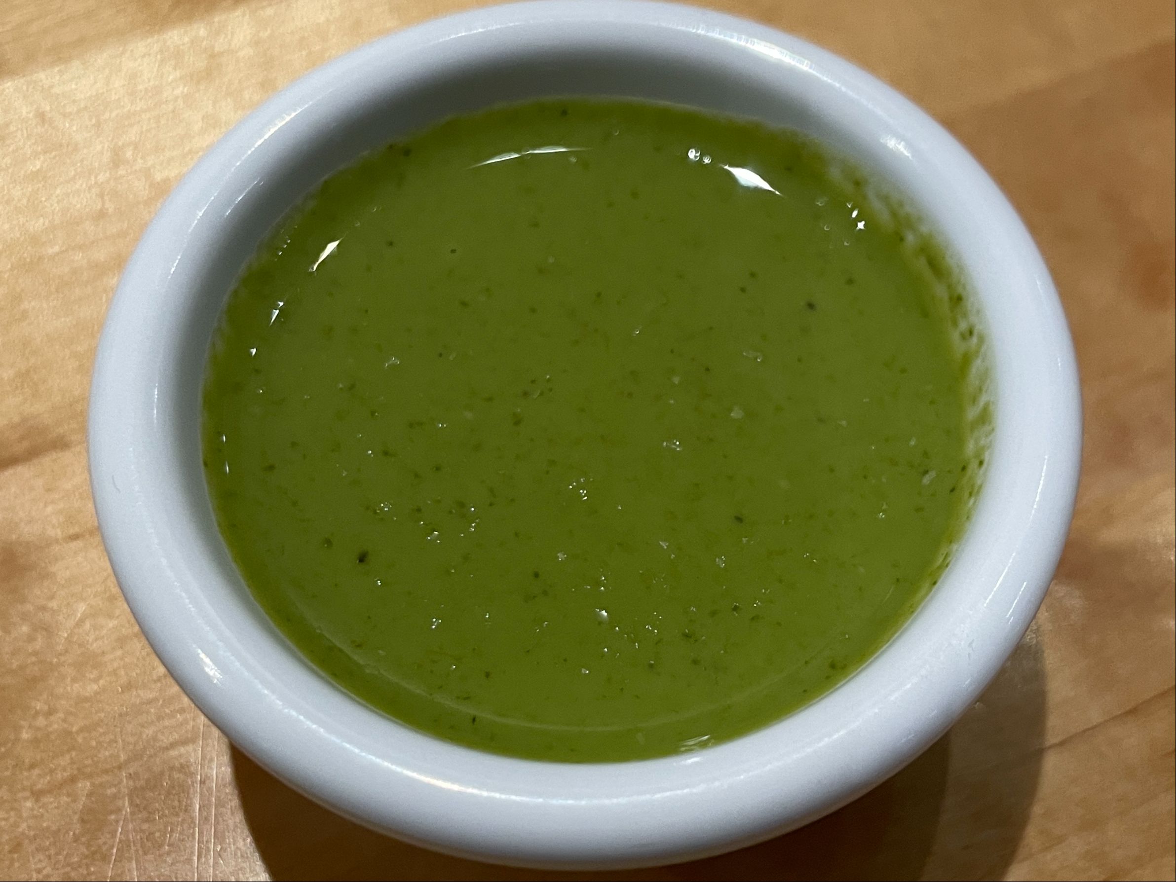 Extra Mint Chutney.