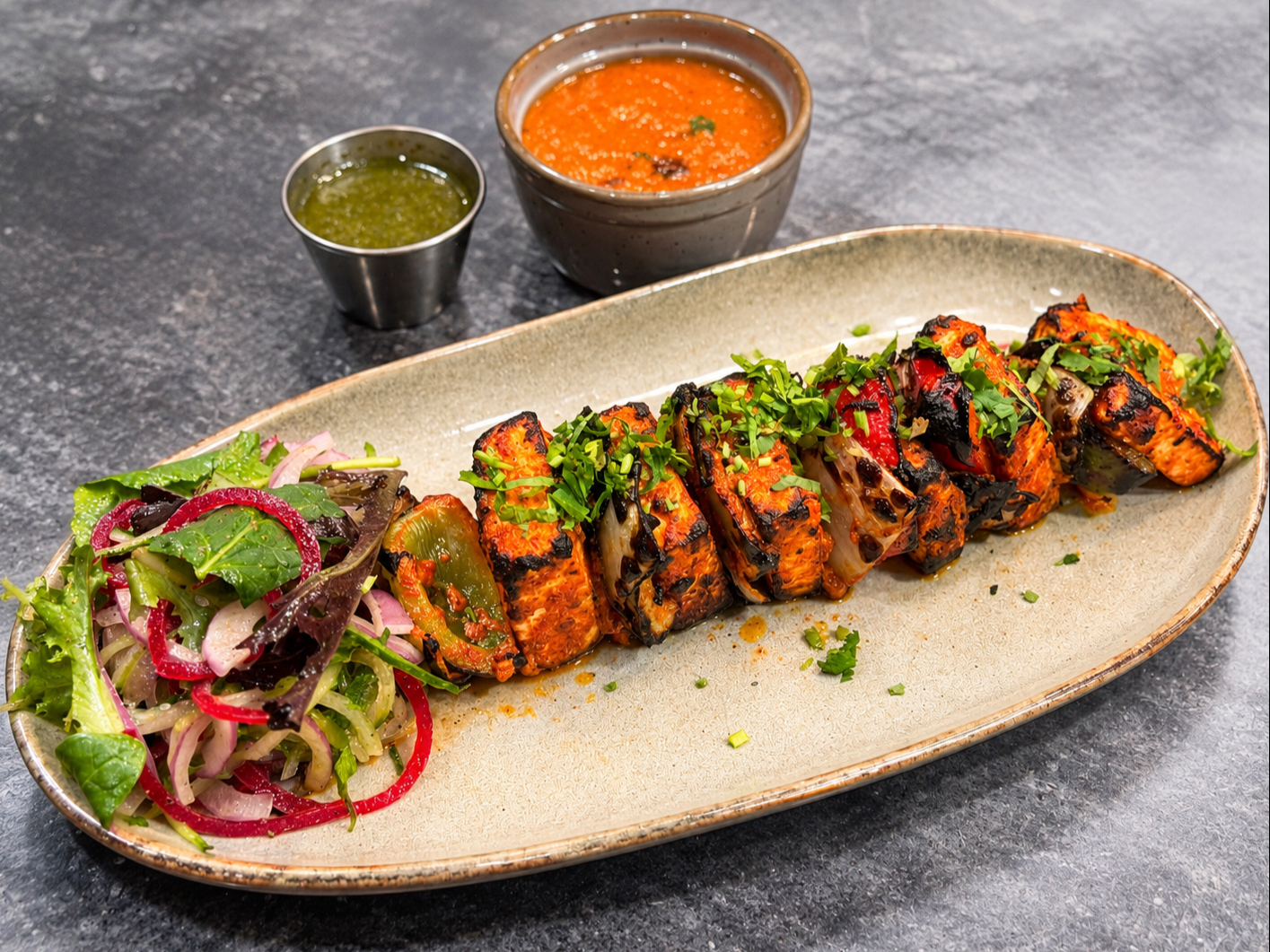 Tandoori Paneer Tikka (GF).