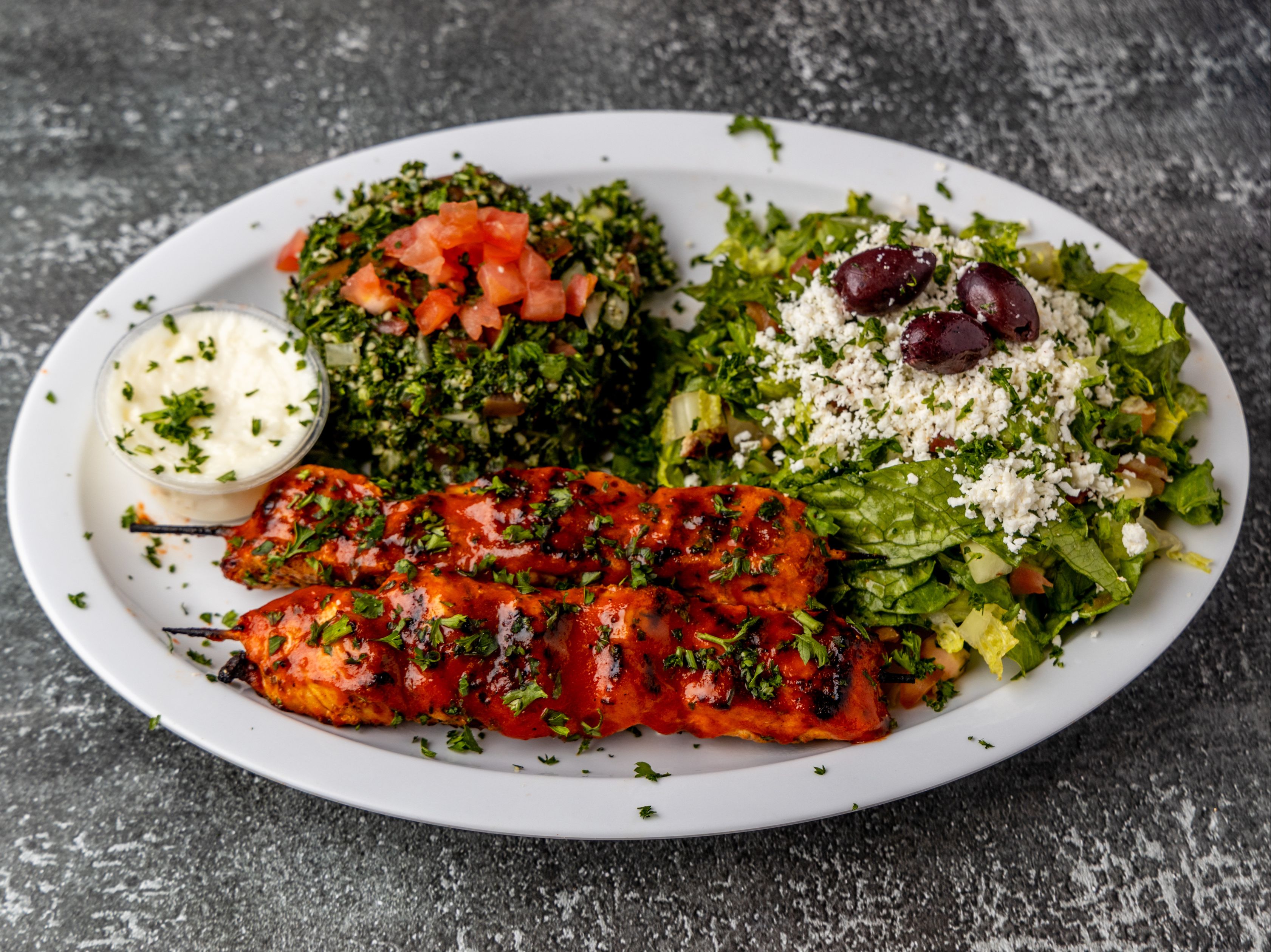 Tandoori Kabob Platter.