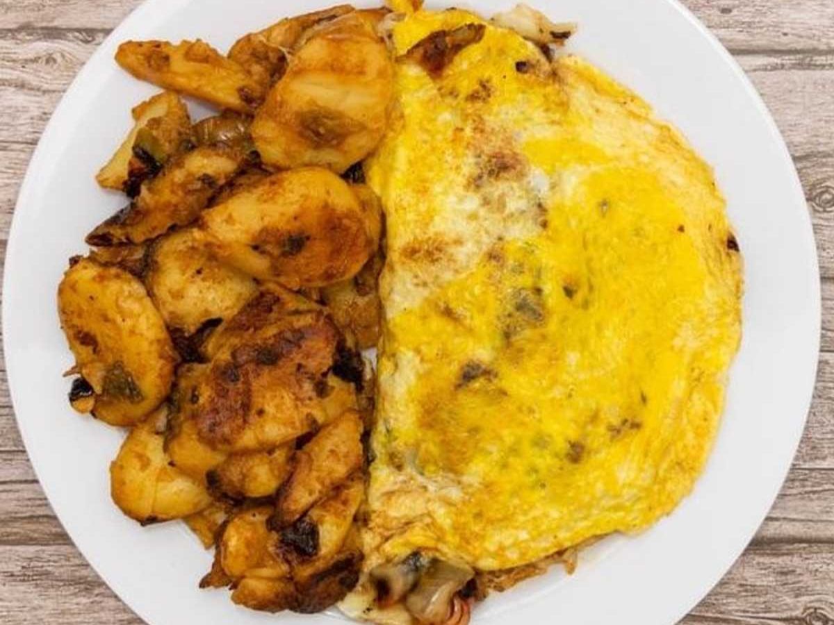 11. Village Omelet- Ham, Peppers, Onions & Swiss