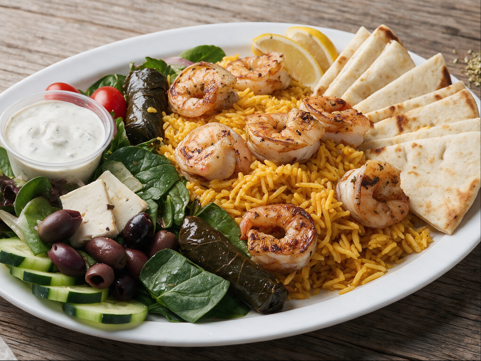 Grilled Shrimp (7) Platter.
