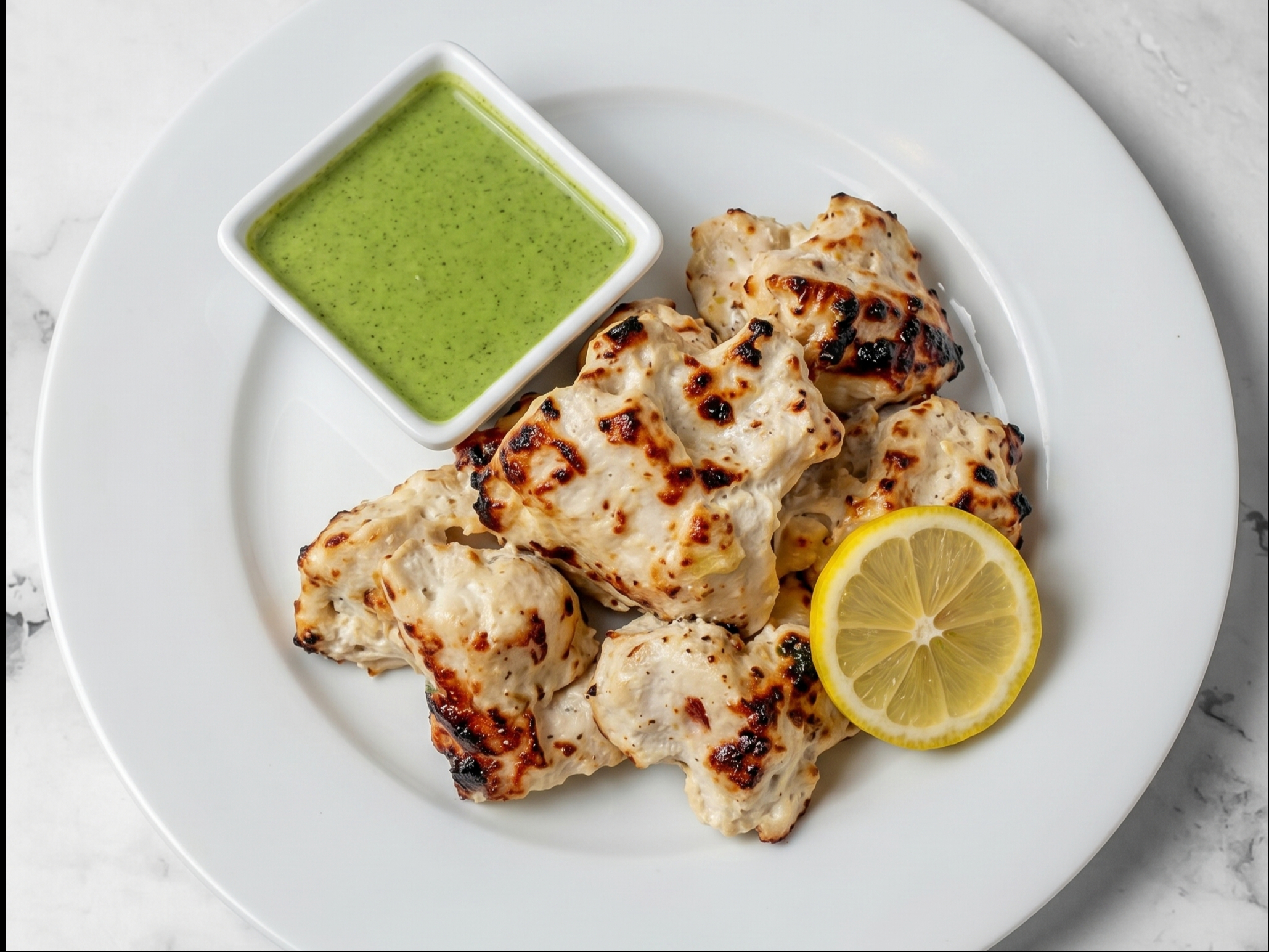 Malai Chicken Tikka.