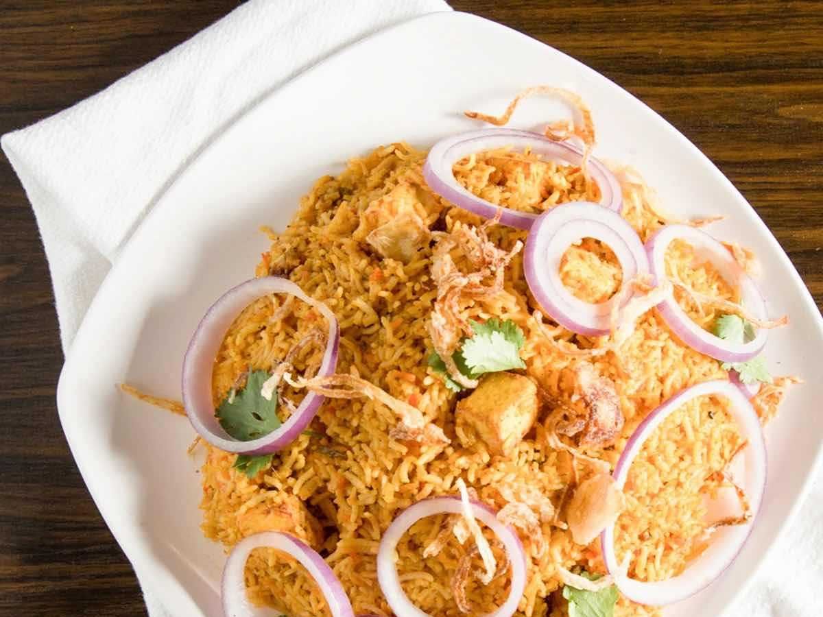 Paneer Biryani.