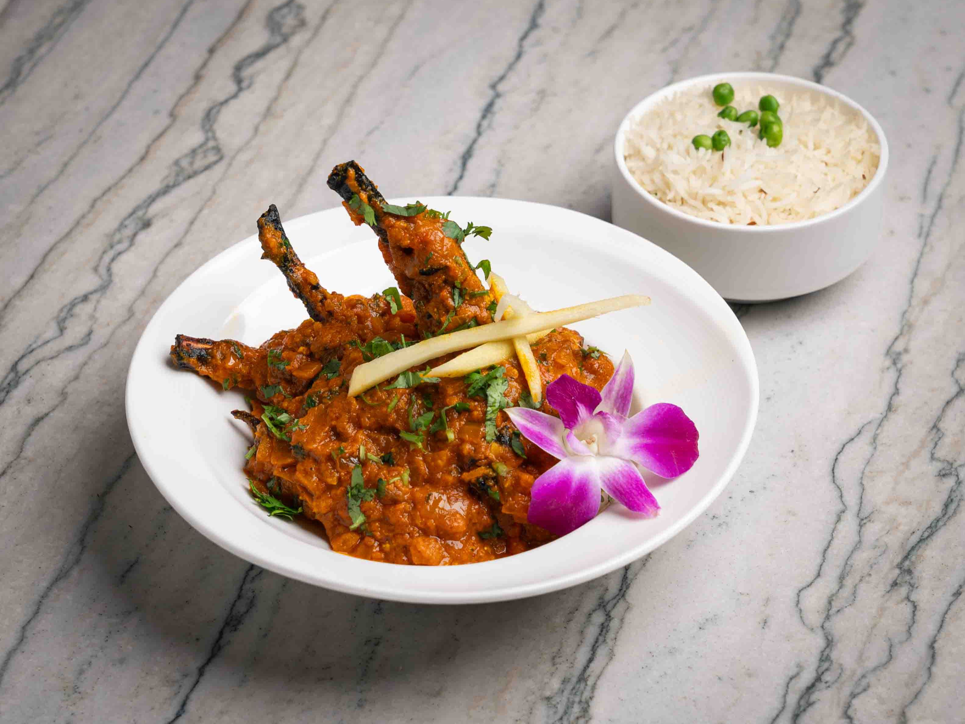 Red Chilli Special Masala Lamb Chops.