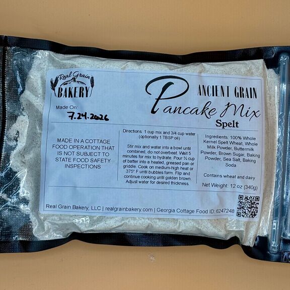 Real Grain Bakery Emmer Ancient Grain Pancake Mix (Available Saturday)
