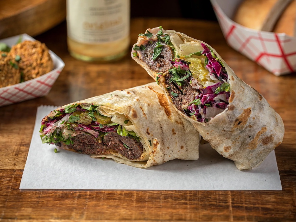 Kafta Kebab Wrap.
