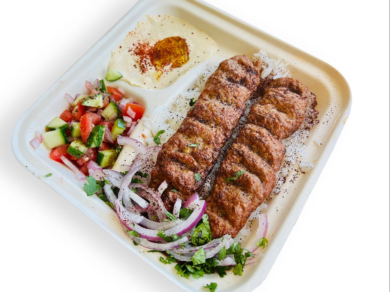 Beef Lule Kabob Plate