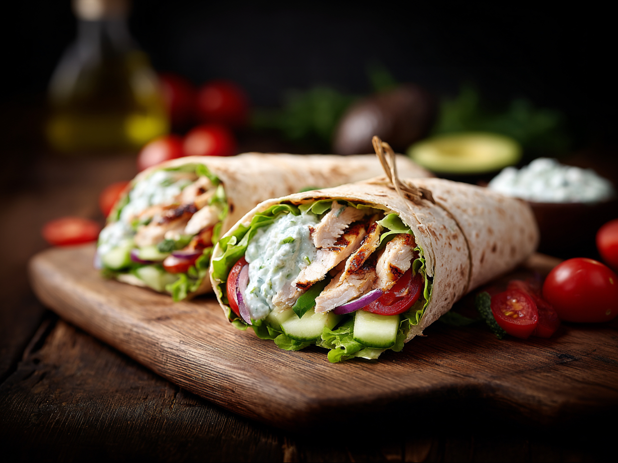 Chicken Gyro Wrap.