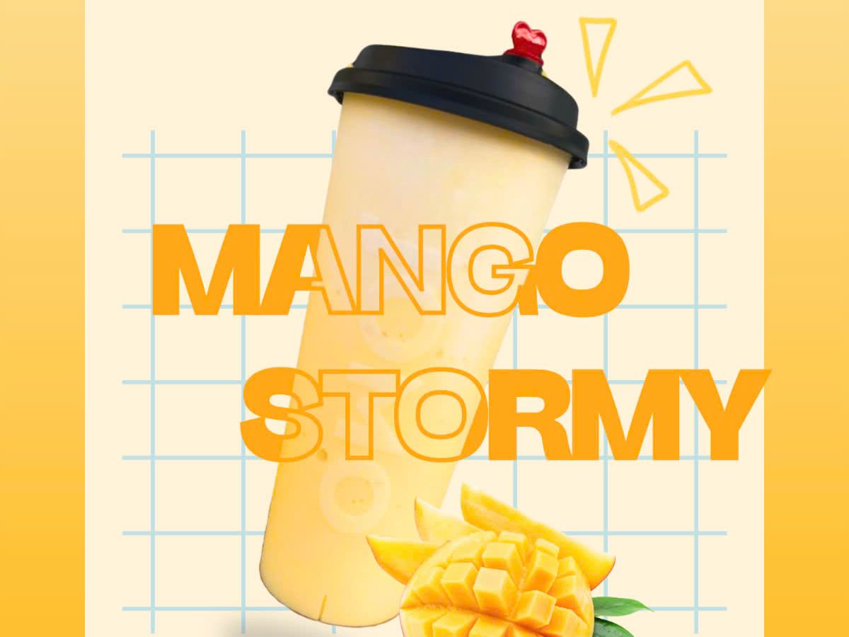 Mango Stormy Smoothie (with cheese foam).