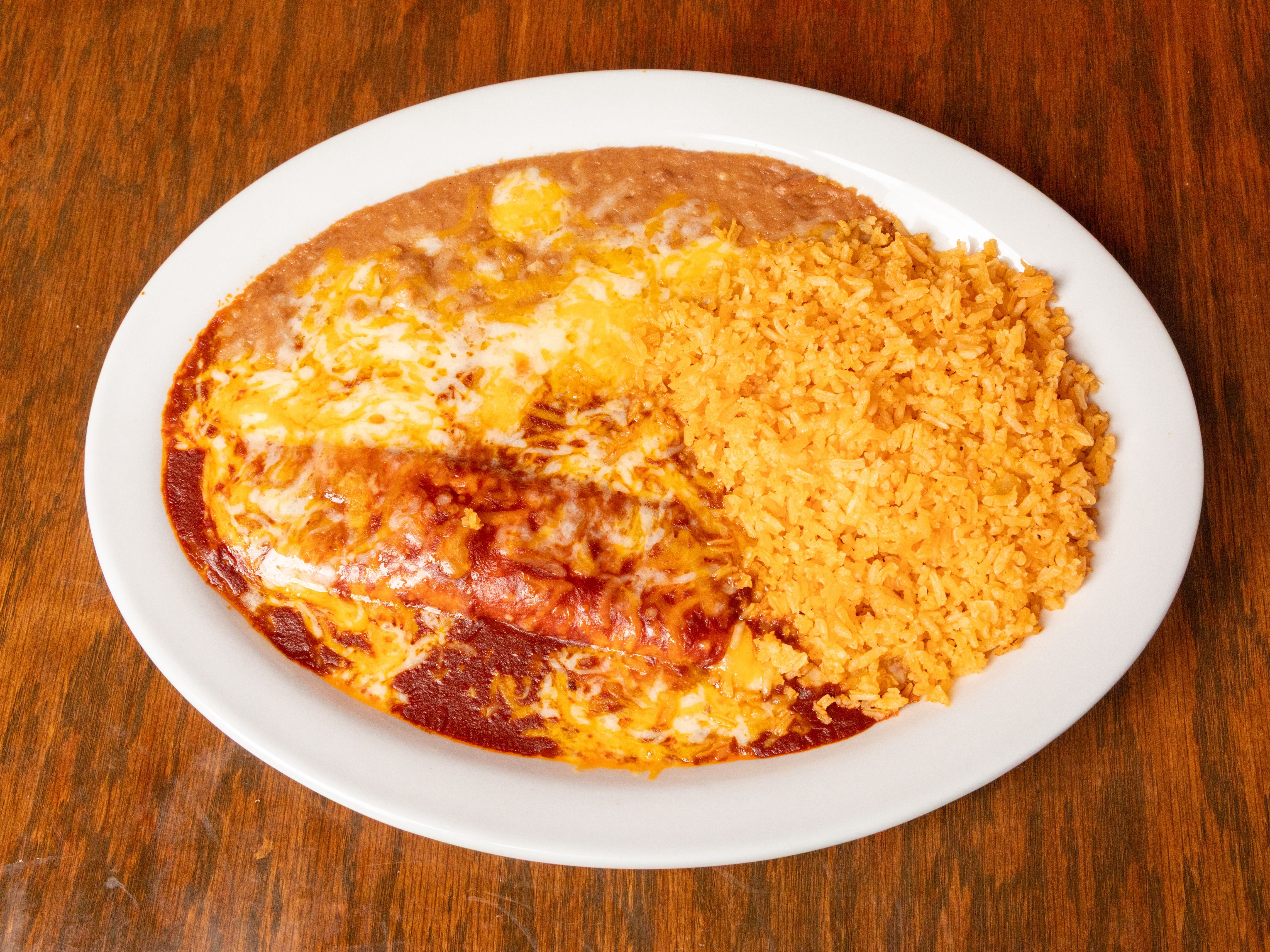 Cheese Enchilada Plate.