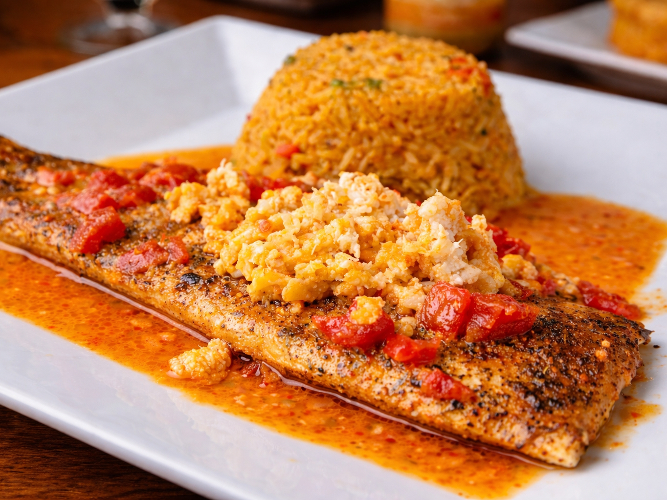 Redfish & Crab Royale.