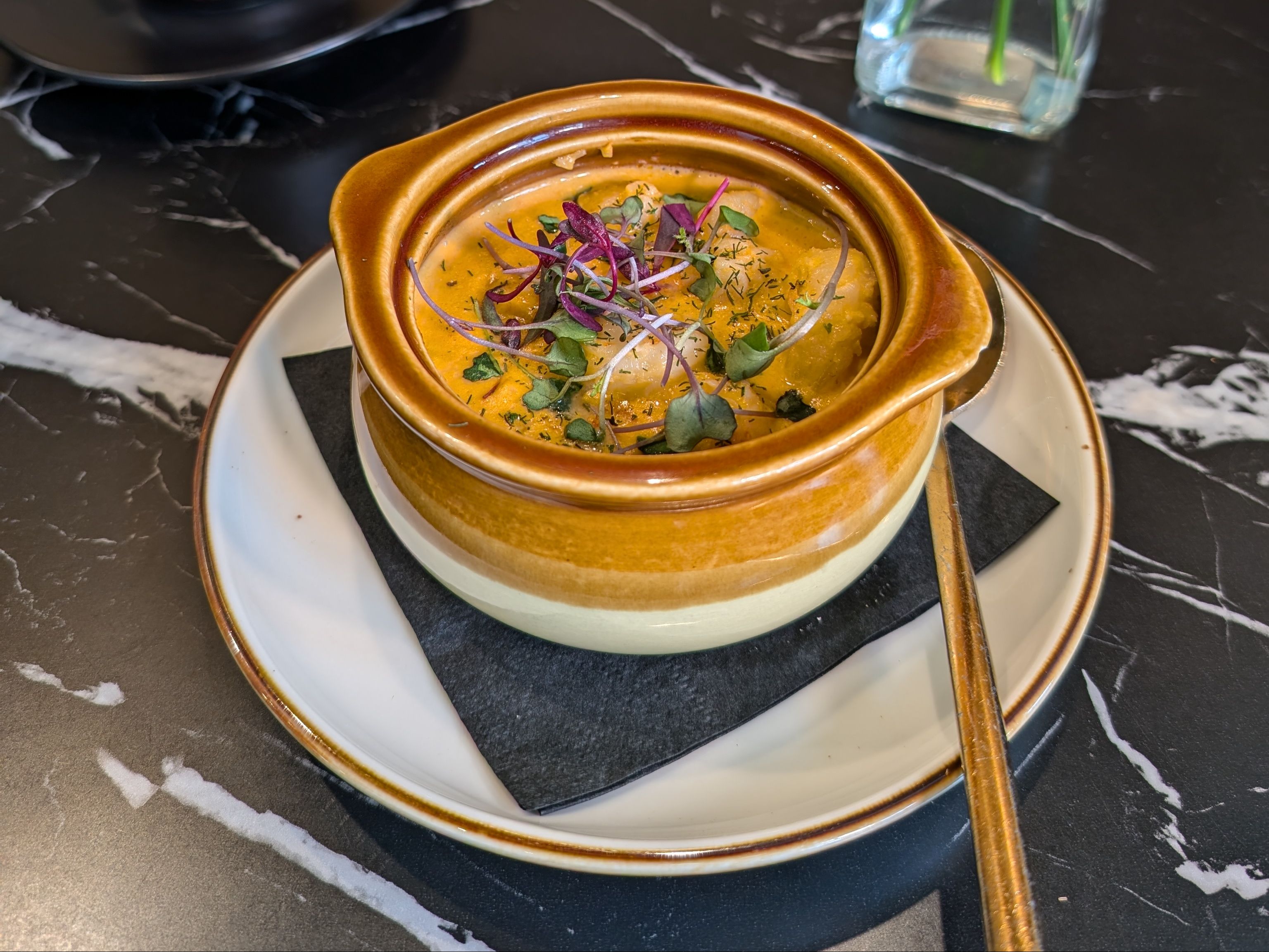 Lobster Bisque Soup.