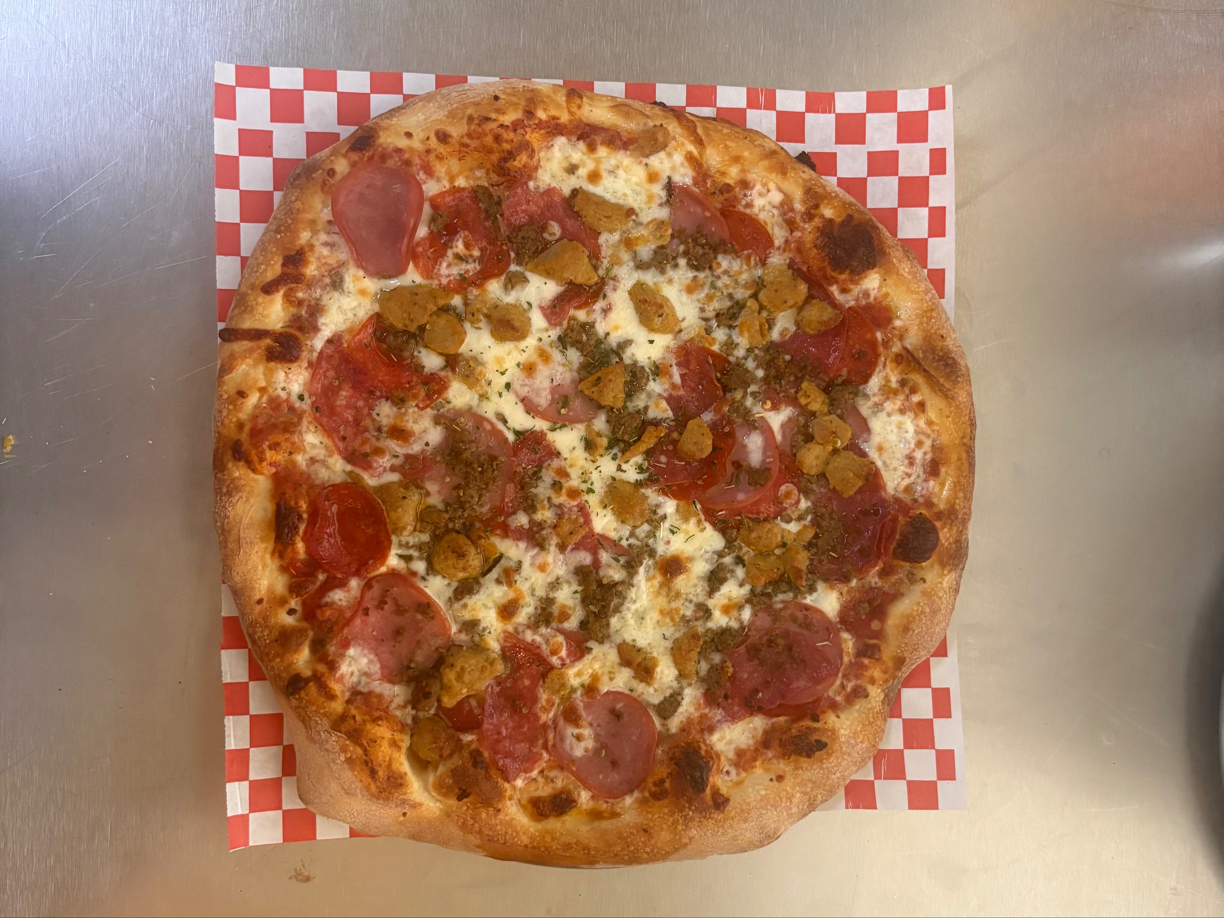 Meat lovers pizza.