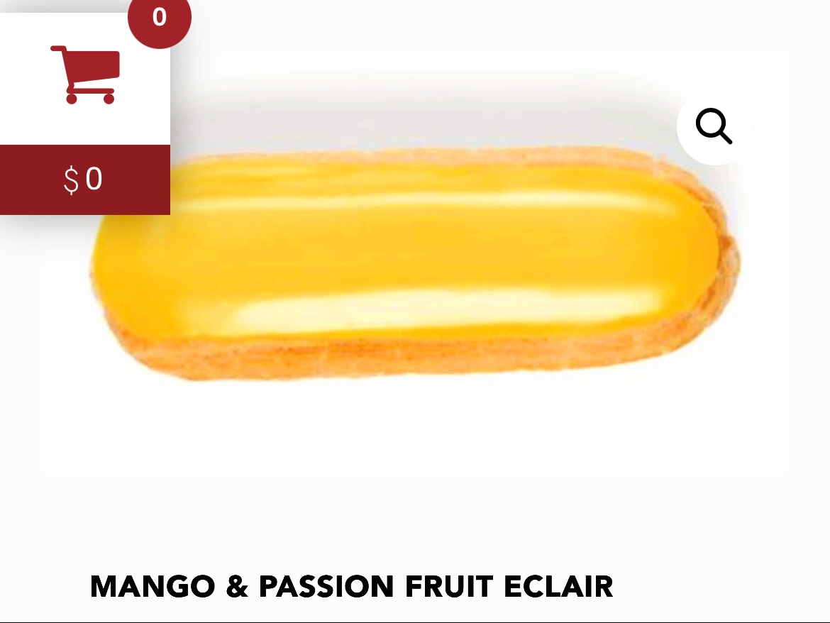 Eclair - Mango & Passion Fruit.