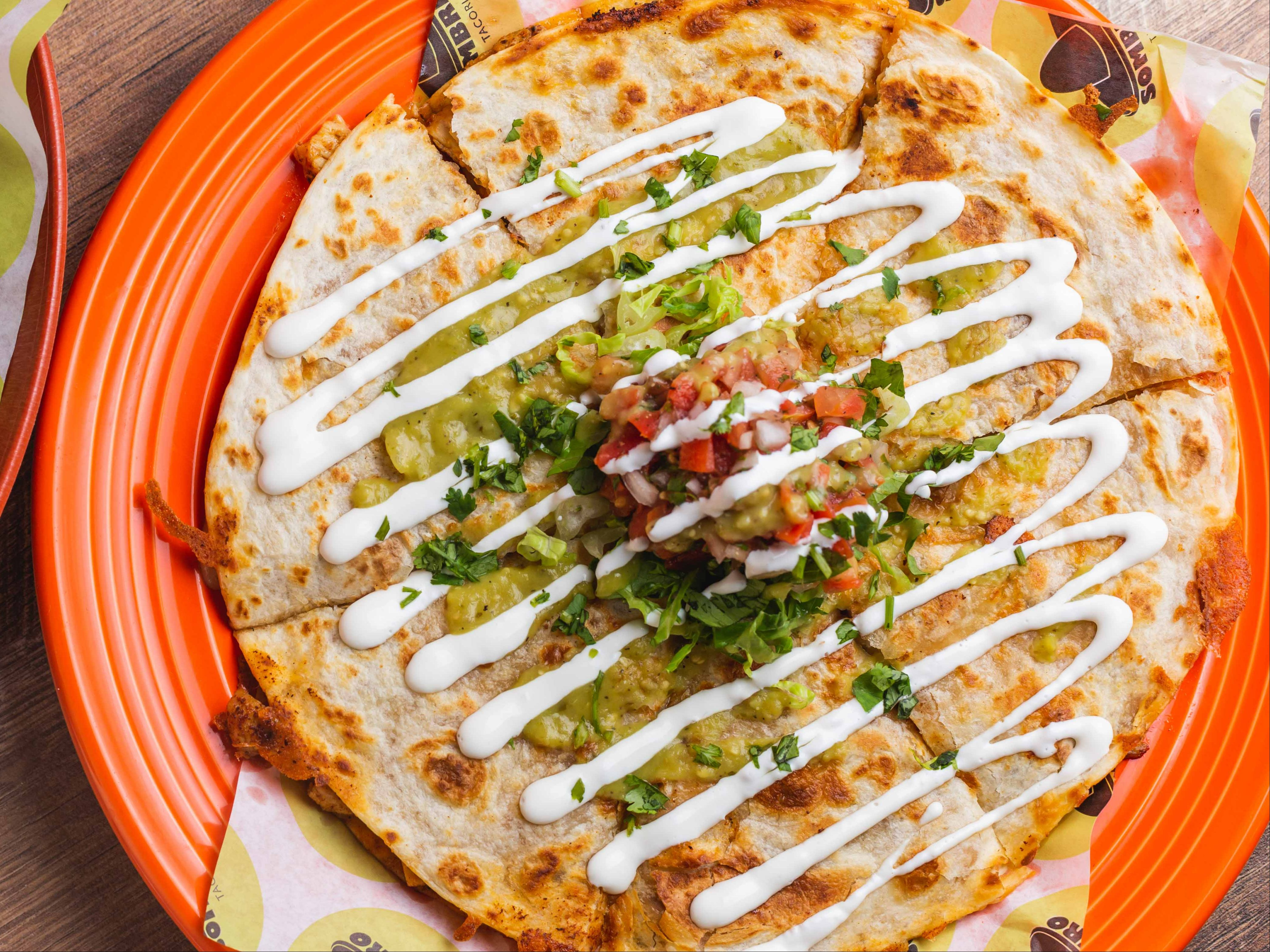 Cheese Quesadilla.