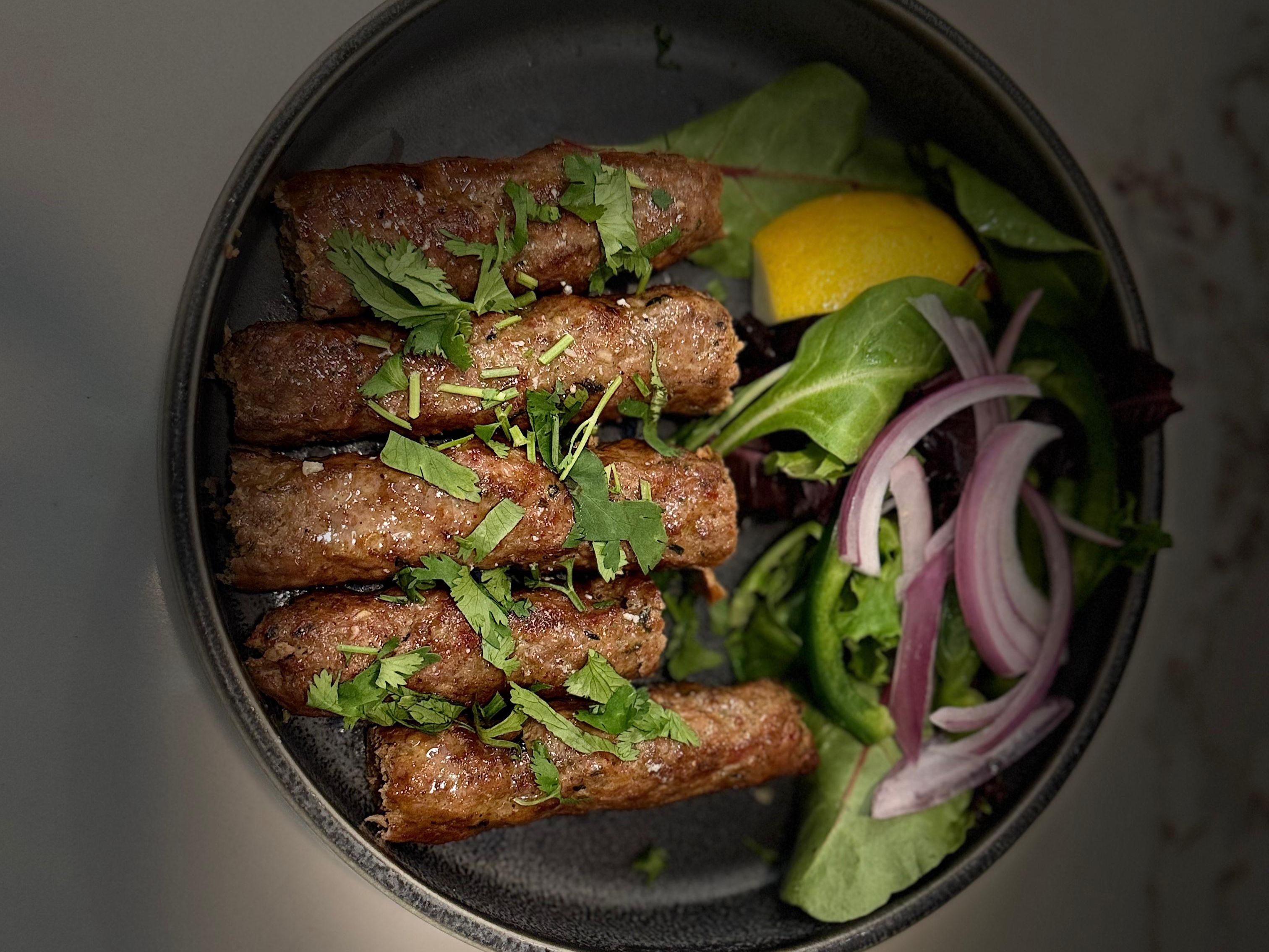 Lamb Seekh Kabab.