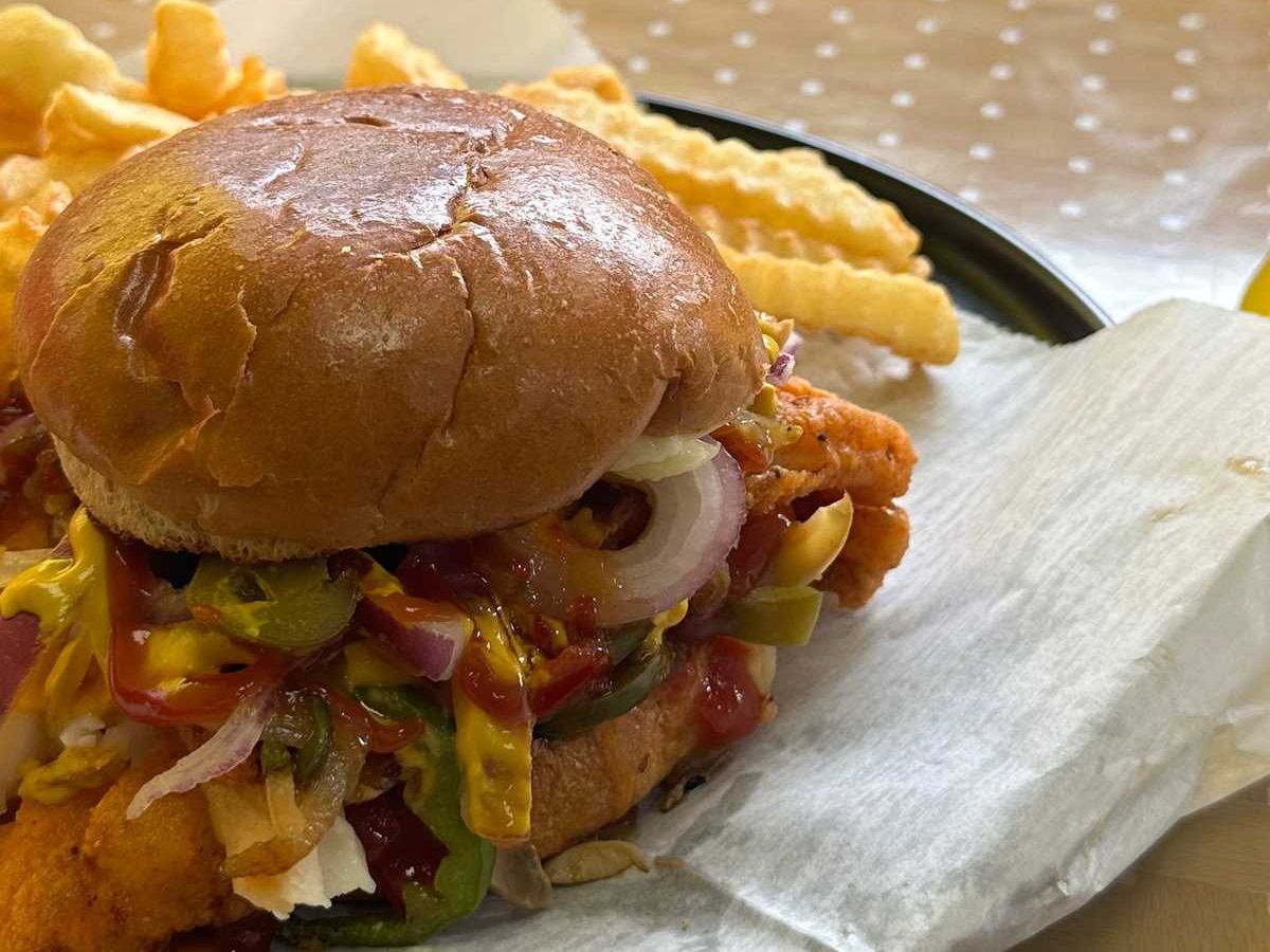 Catfish Grilled burger.