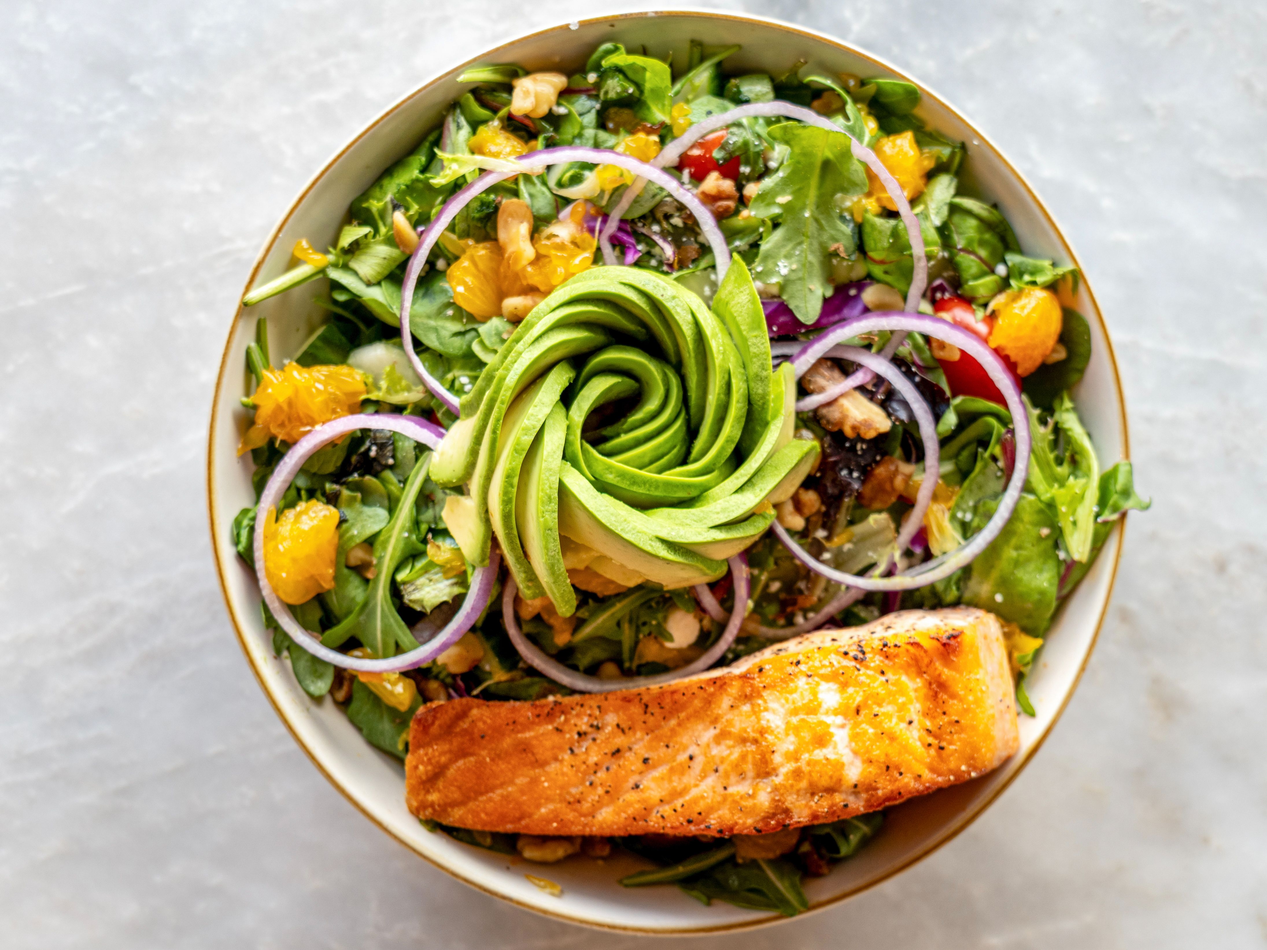 Roasted Salmon Salad*