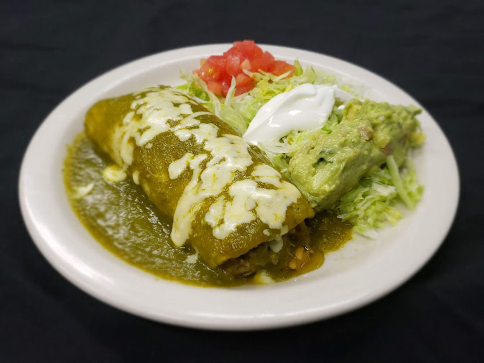 Lunch Burrito Verde.