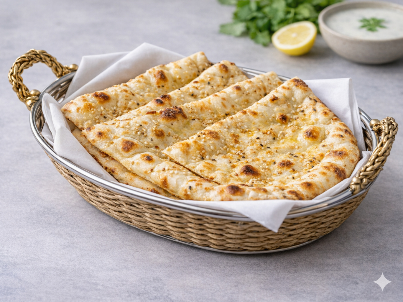 Sesame Naan.