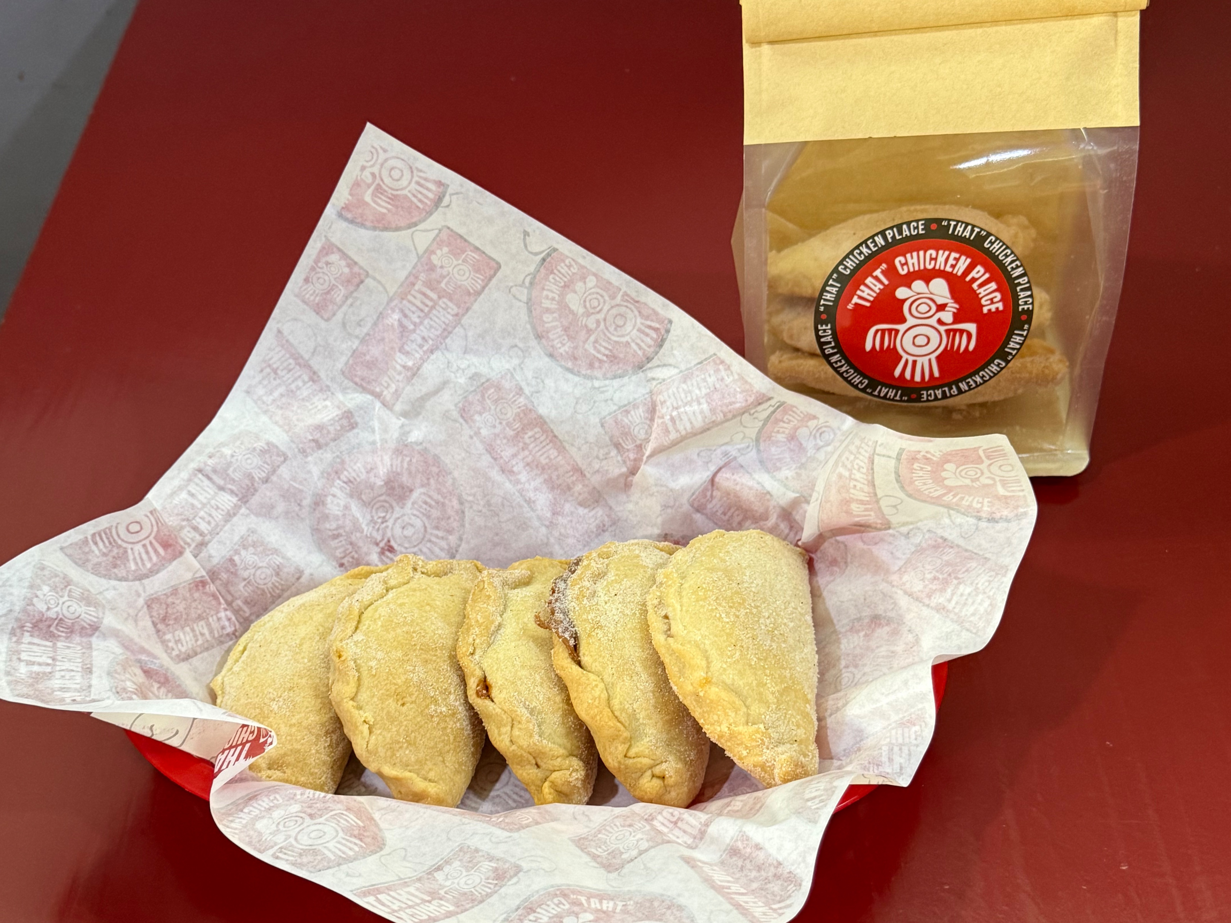 Empanadas (6 for $22).